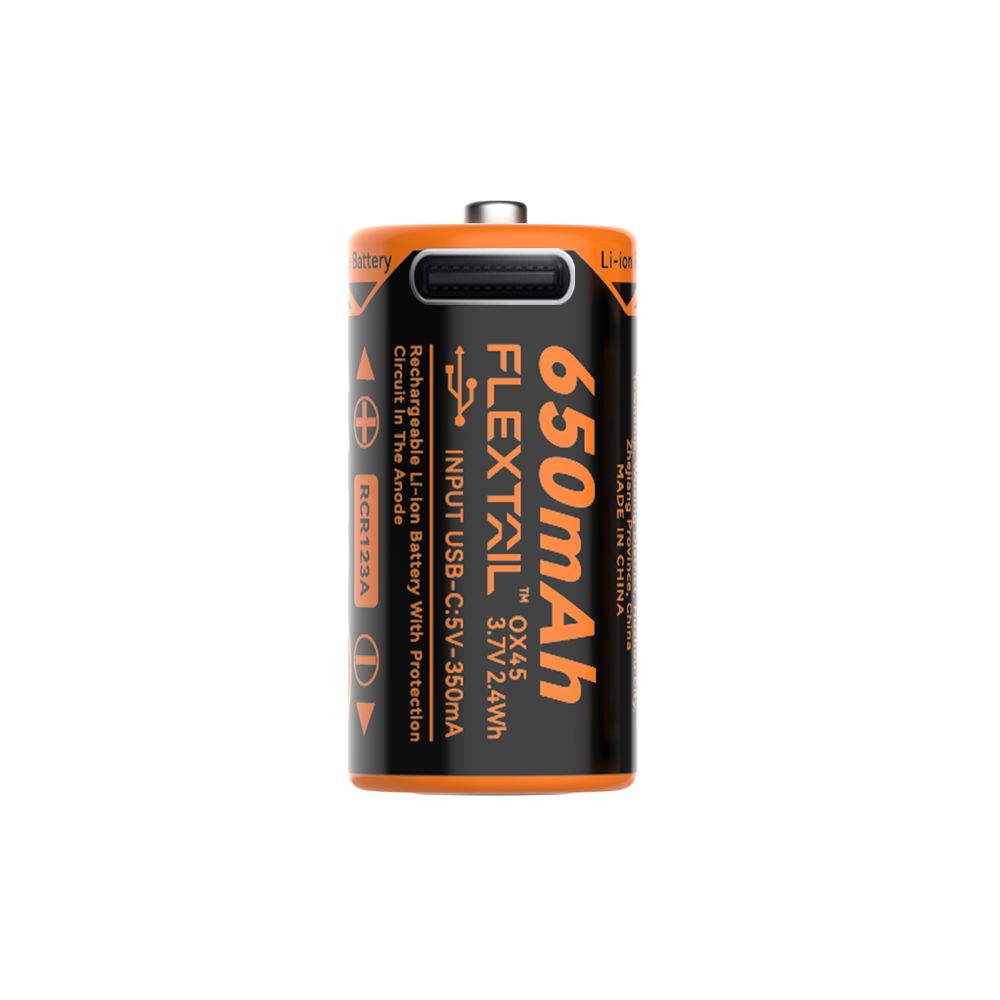 Flextail RCR123A 650mAh Zero Battery 