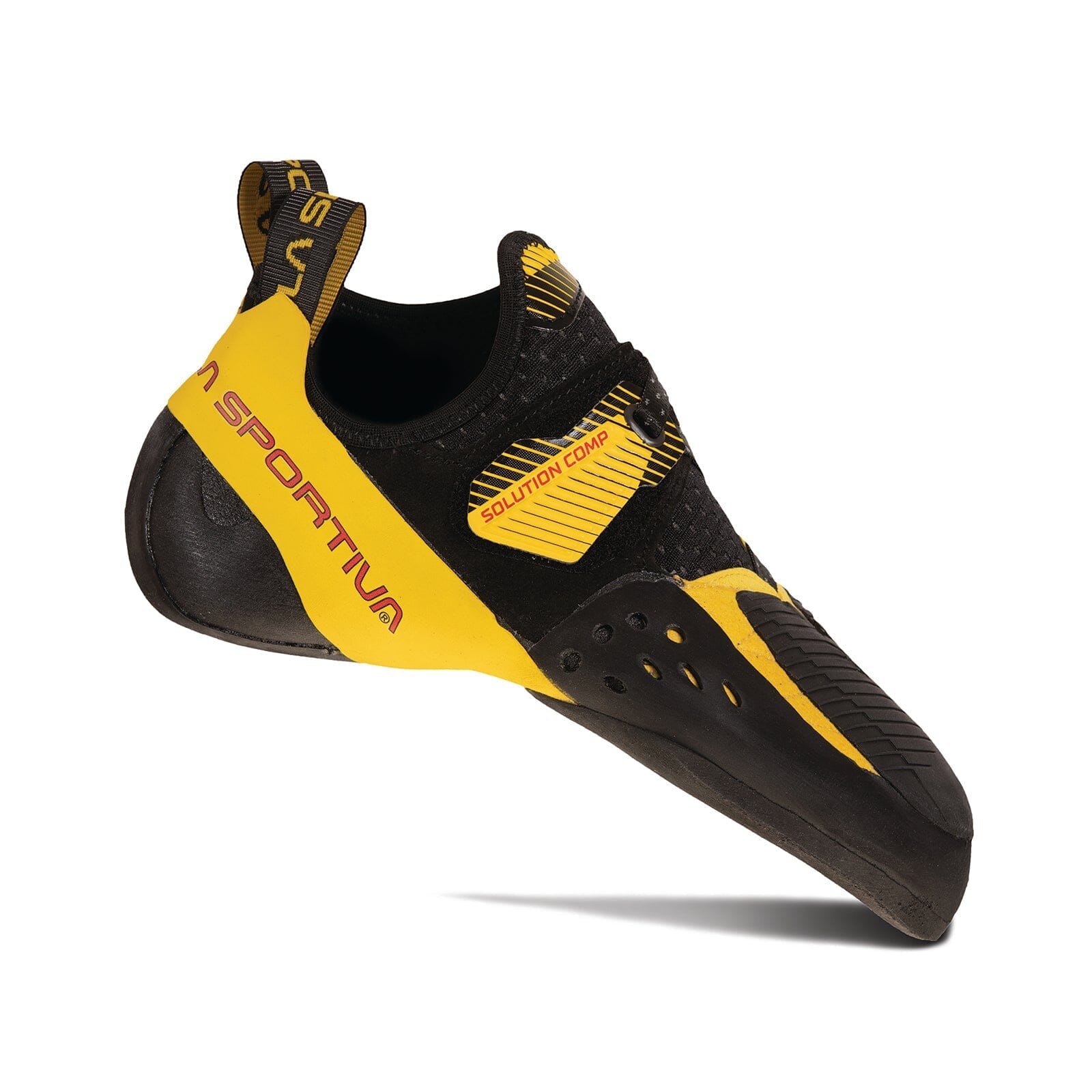 La Sportiva Solution Comp Climbing Shoes – Black/Yellow
