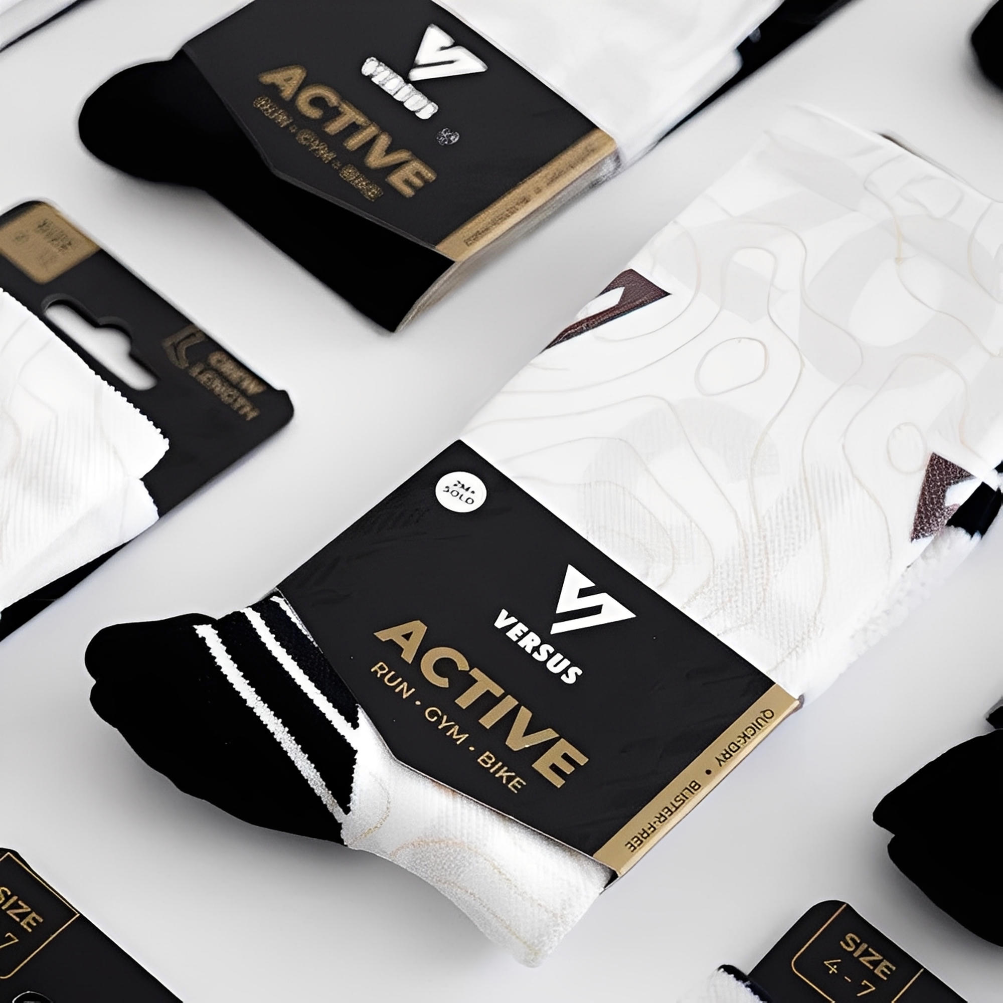 Versus Zone 5 Club Active Crew Socks 