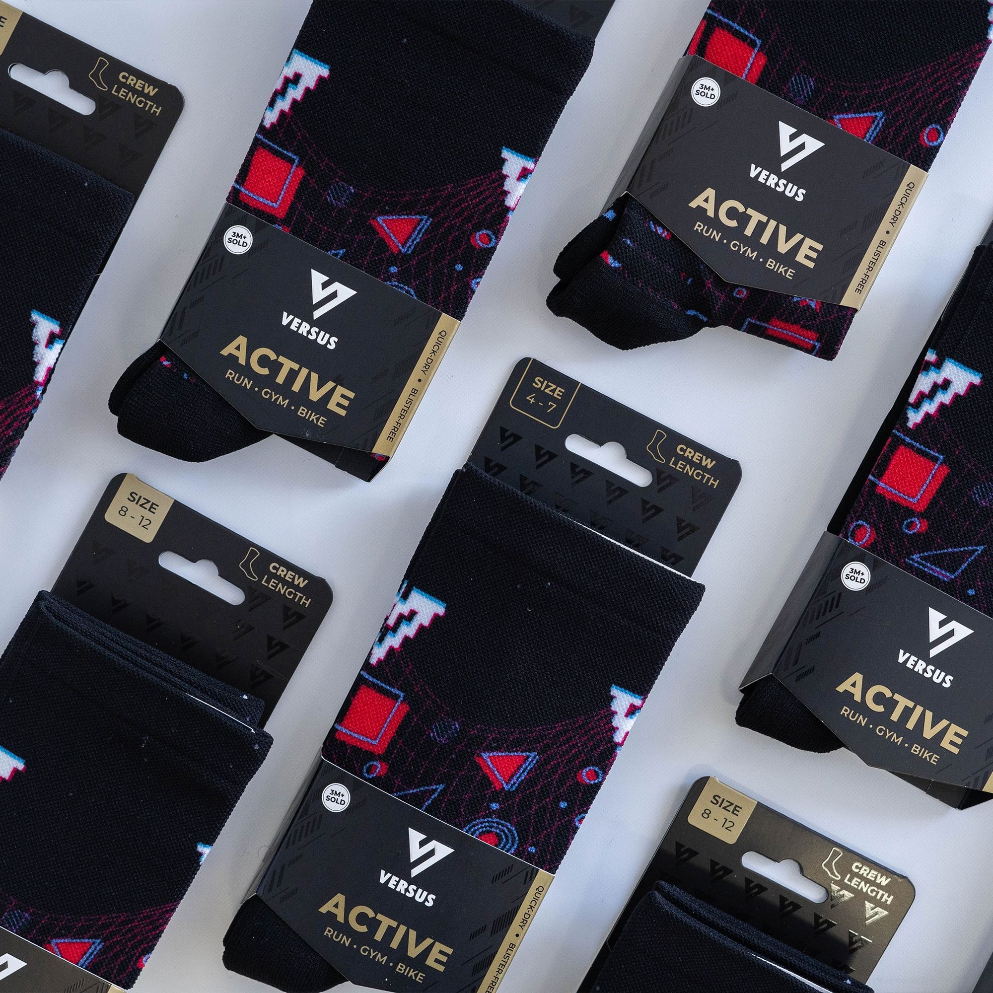 Versus Arena Active Crew Socks Arena 4-7 