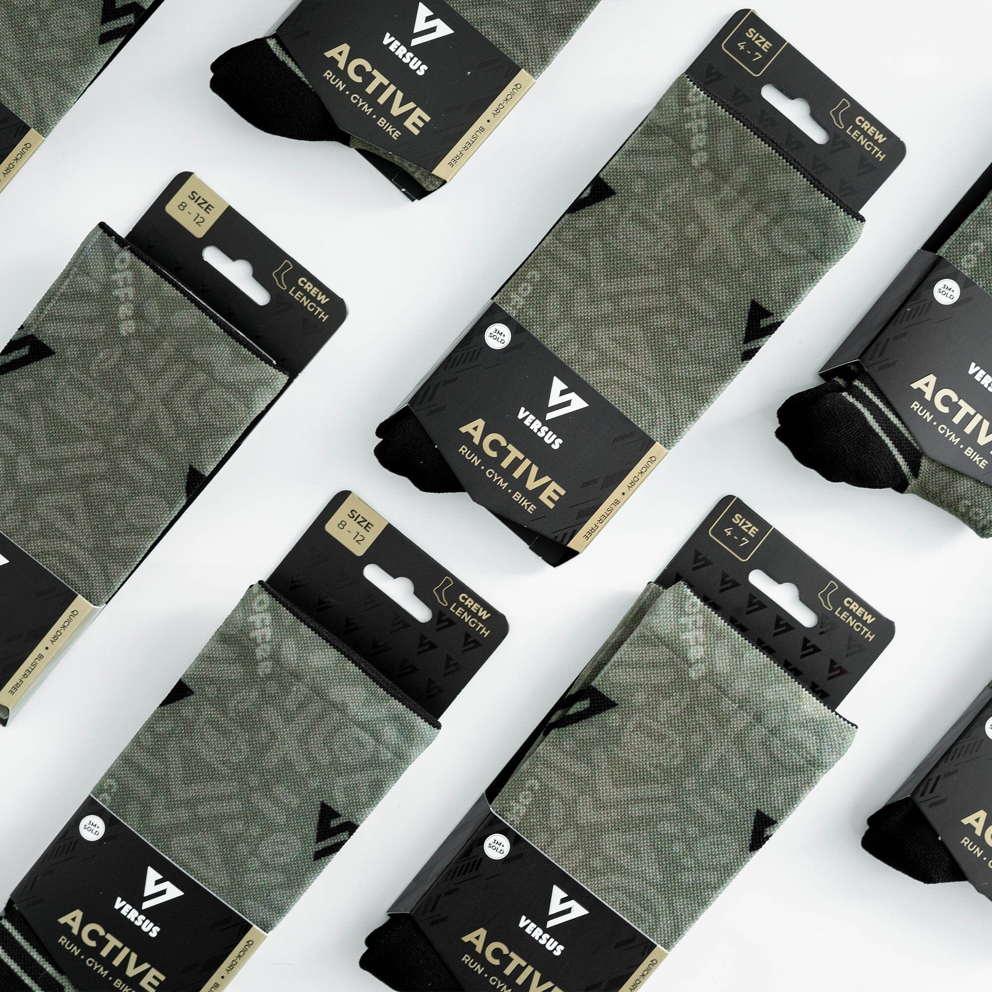 Versus Coffee Active Crew Socks 