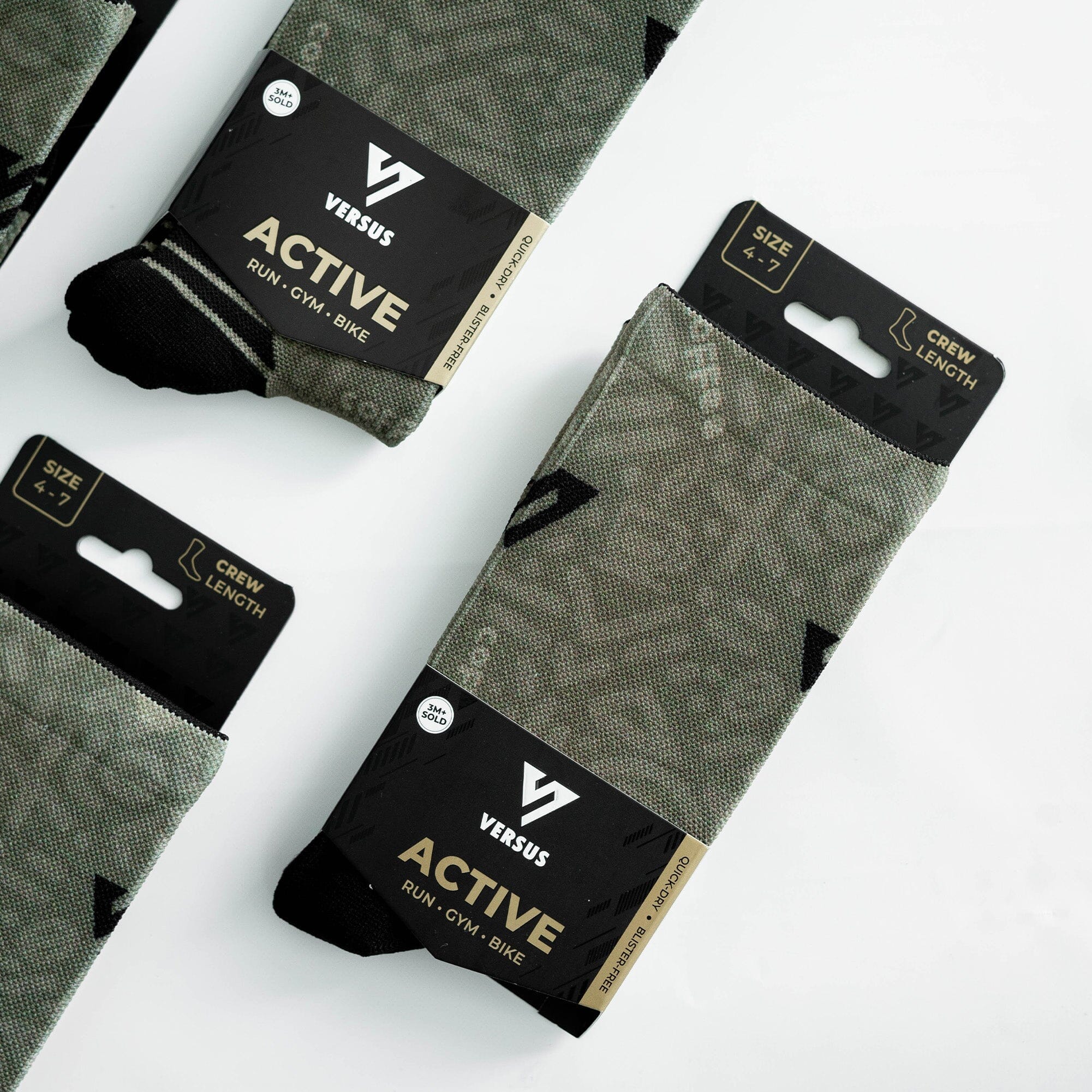 Versus Coffee Active Crew Socks 