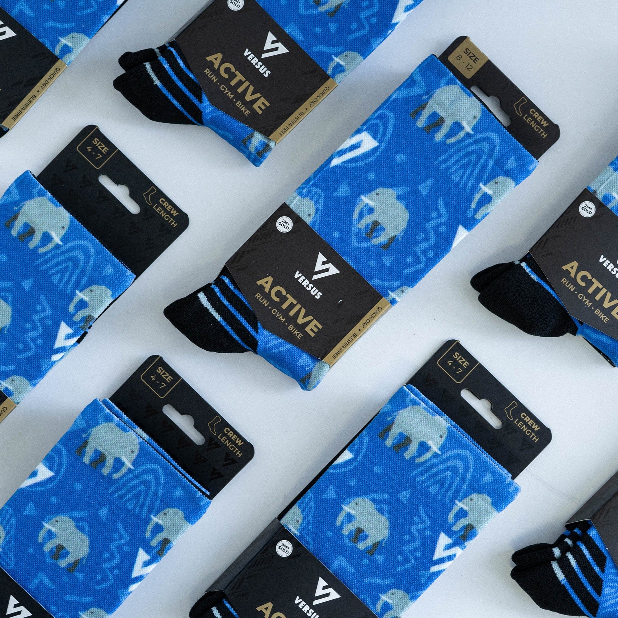 Versus Elephant Active Crew Socks 