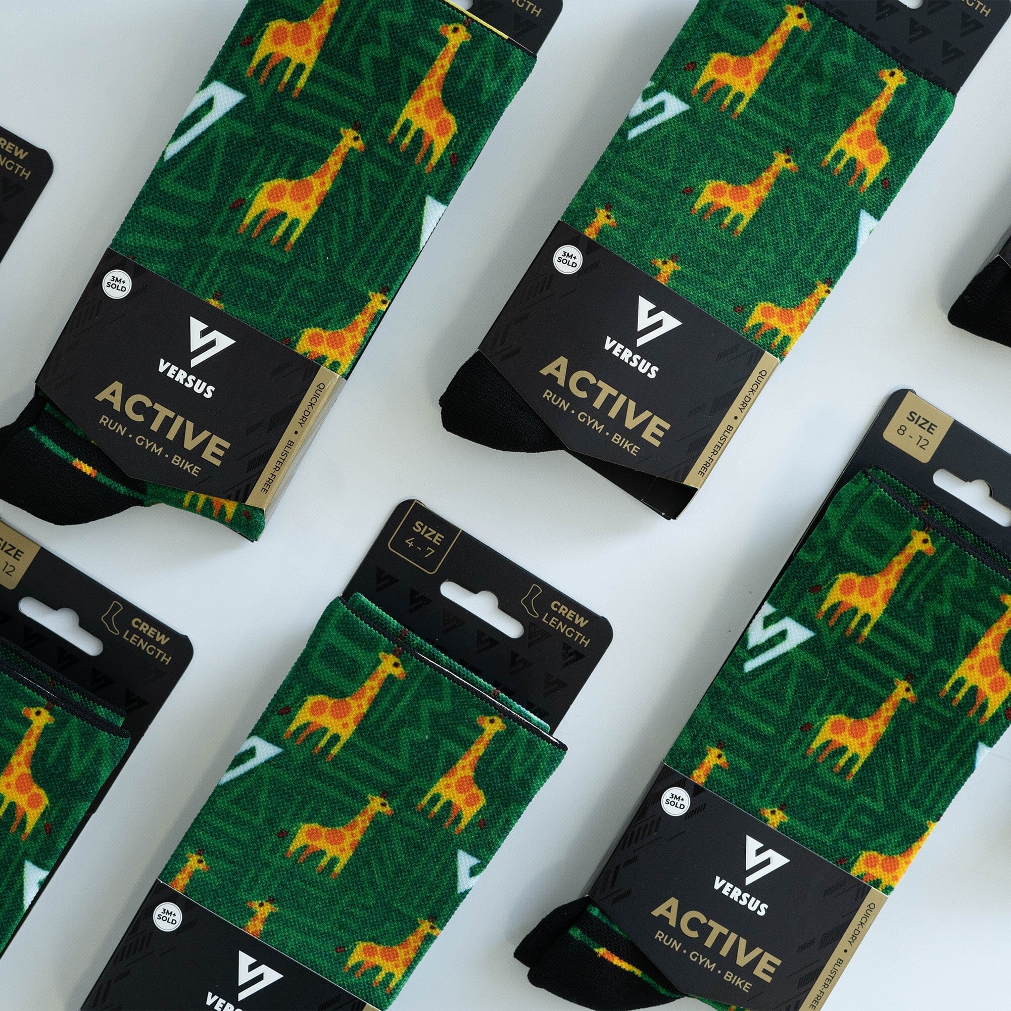 Versus Giraffe Active Crew Socks 