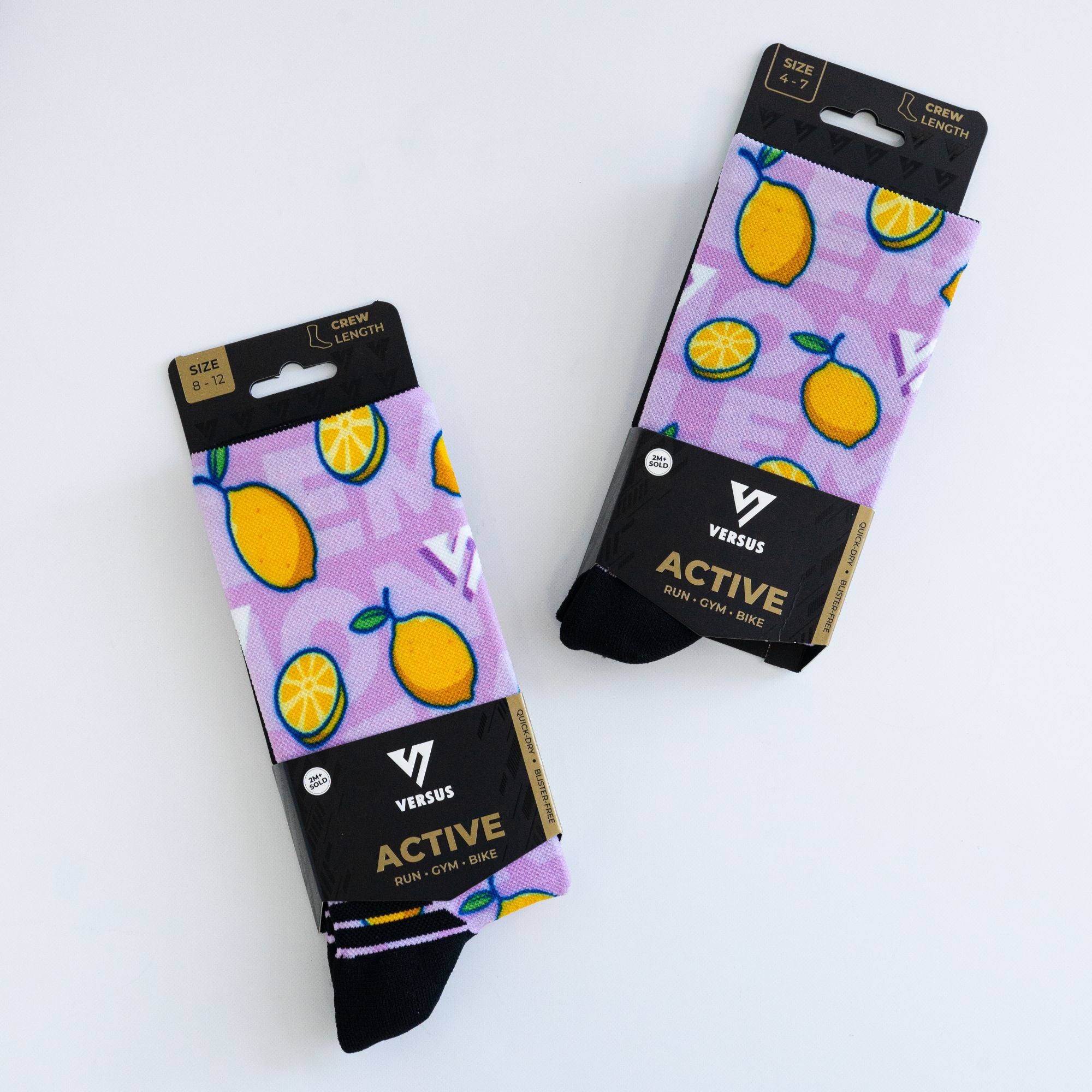 Versus Lemon Active Crew Socks 