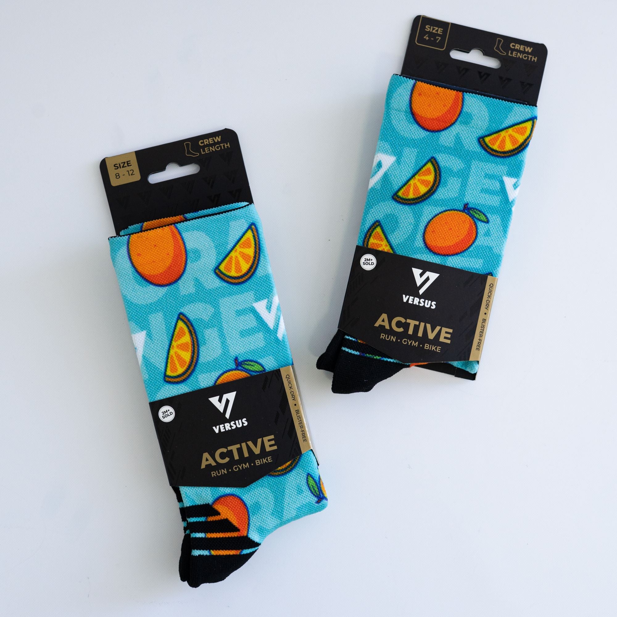 Versus Orange Active Crew Socks 