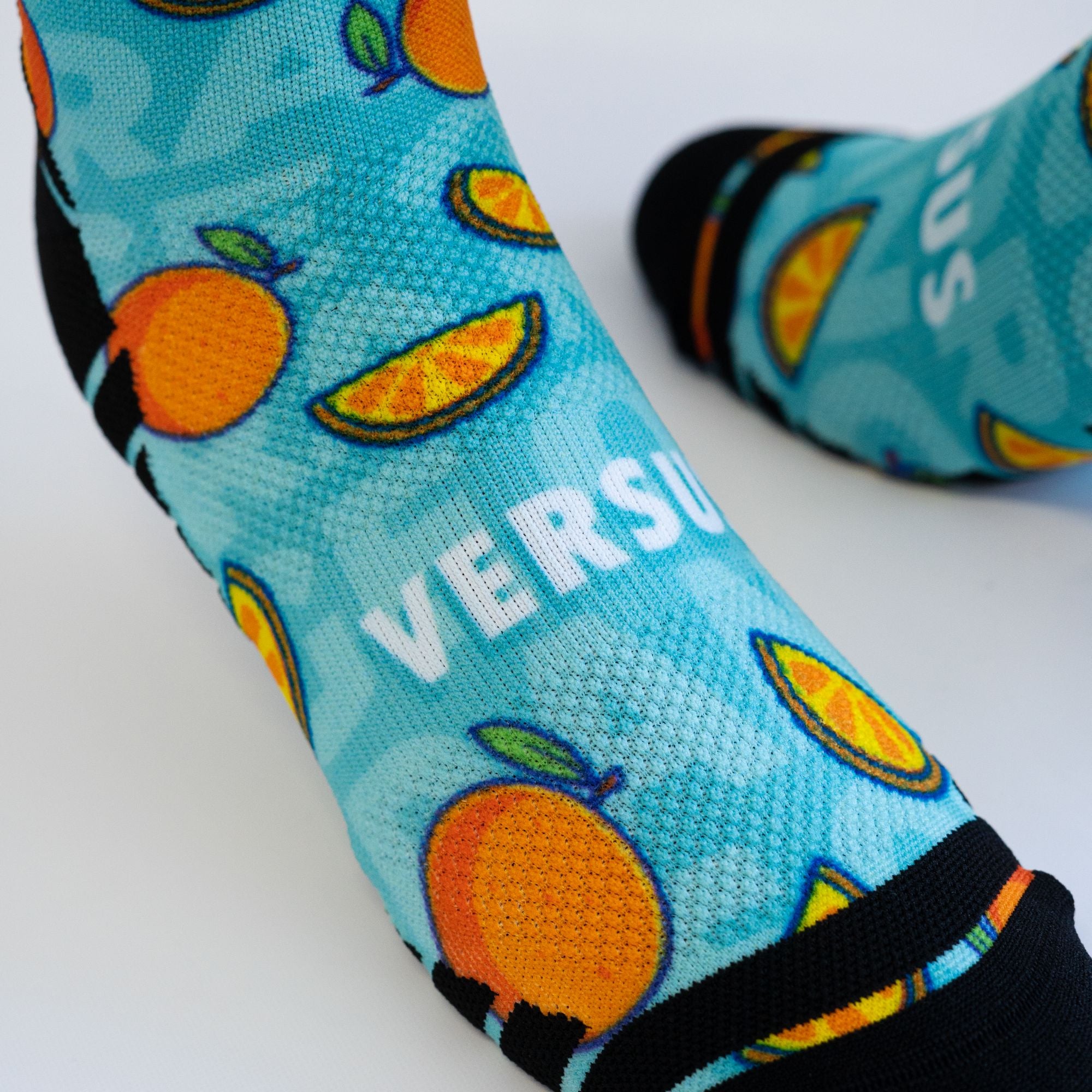 Versus Orange Active Crew Socks 