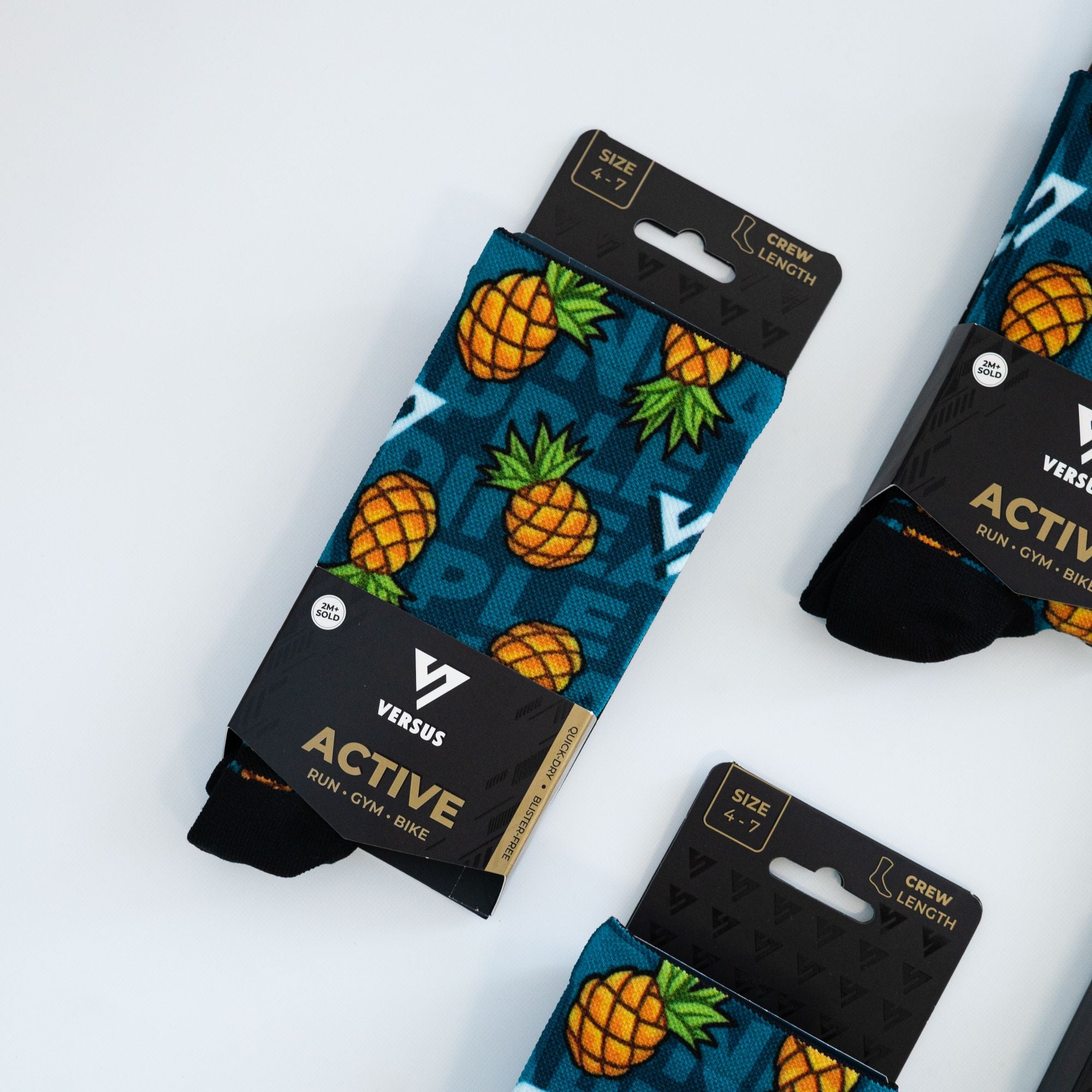 Versus Pineapple Active Crew Socks 
