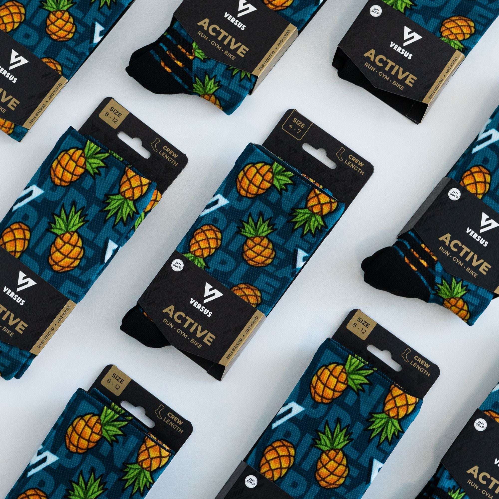 Versus Pineapple Active Crew Socks 