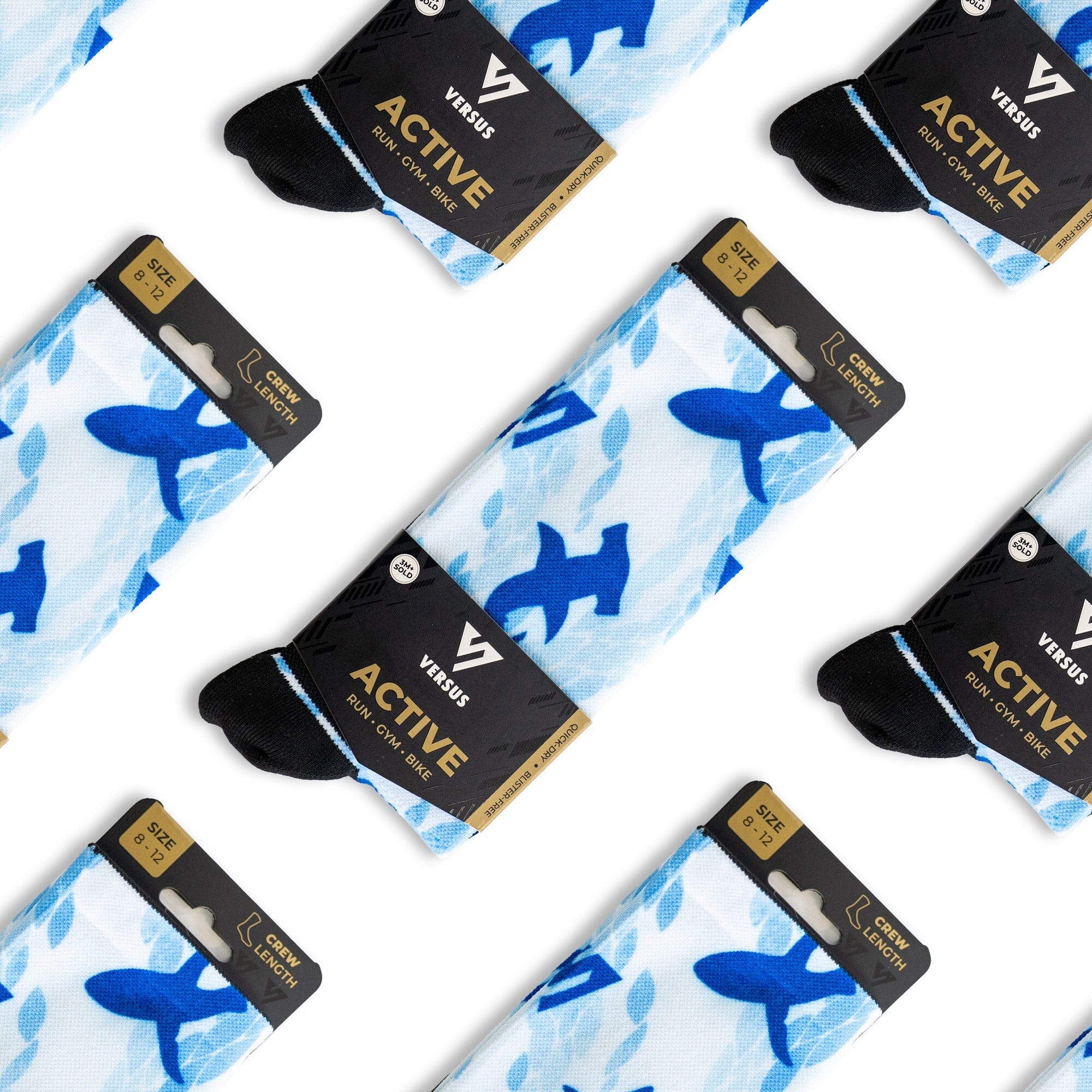 Versus Shark Active Crew Socks 