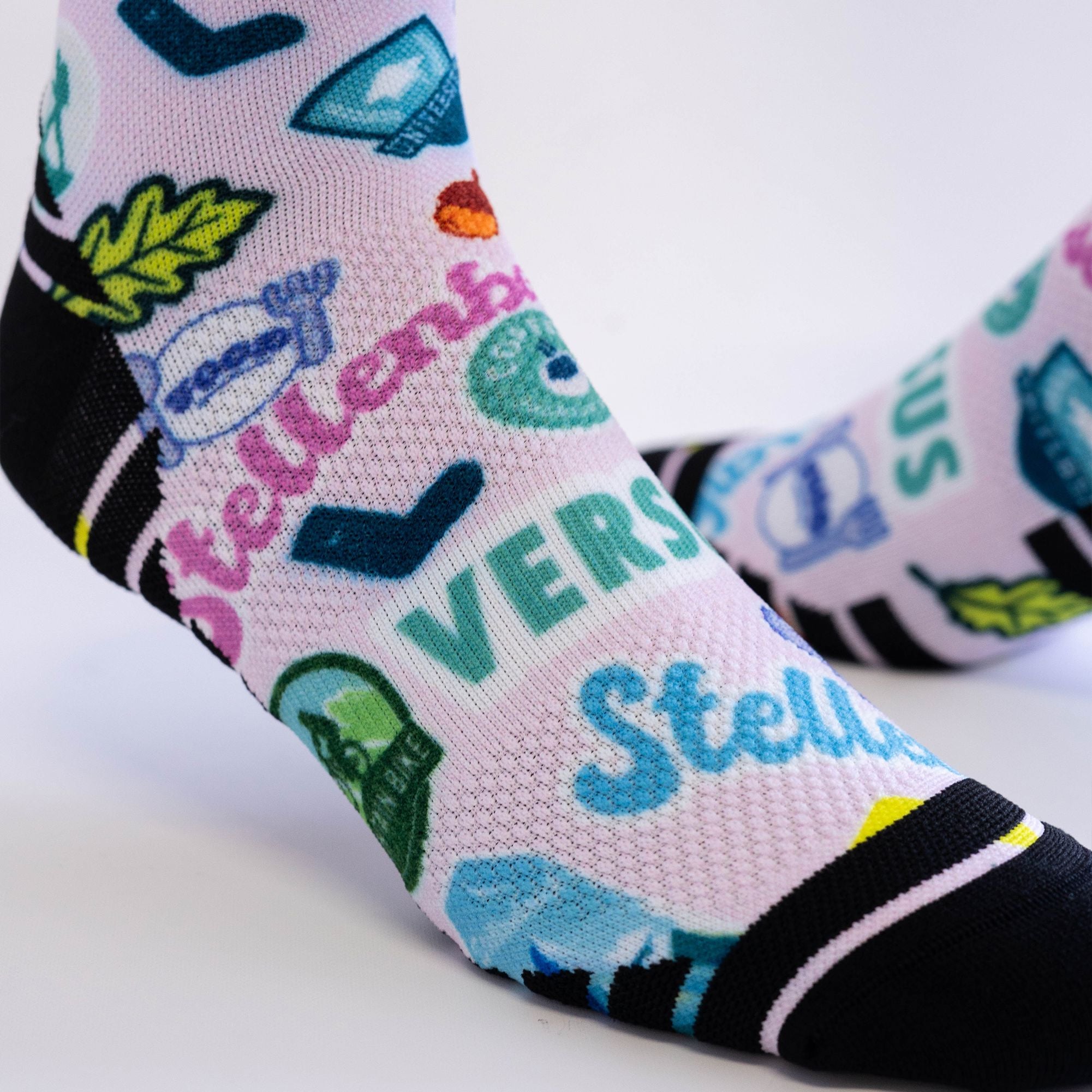 Versus Stellenbosch Stickers Active Crew Socks 