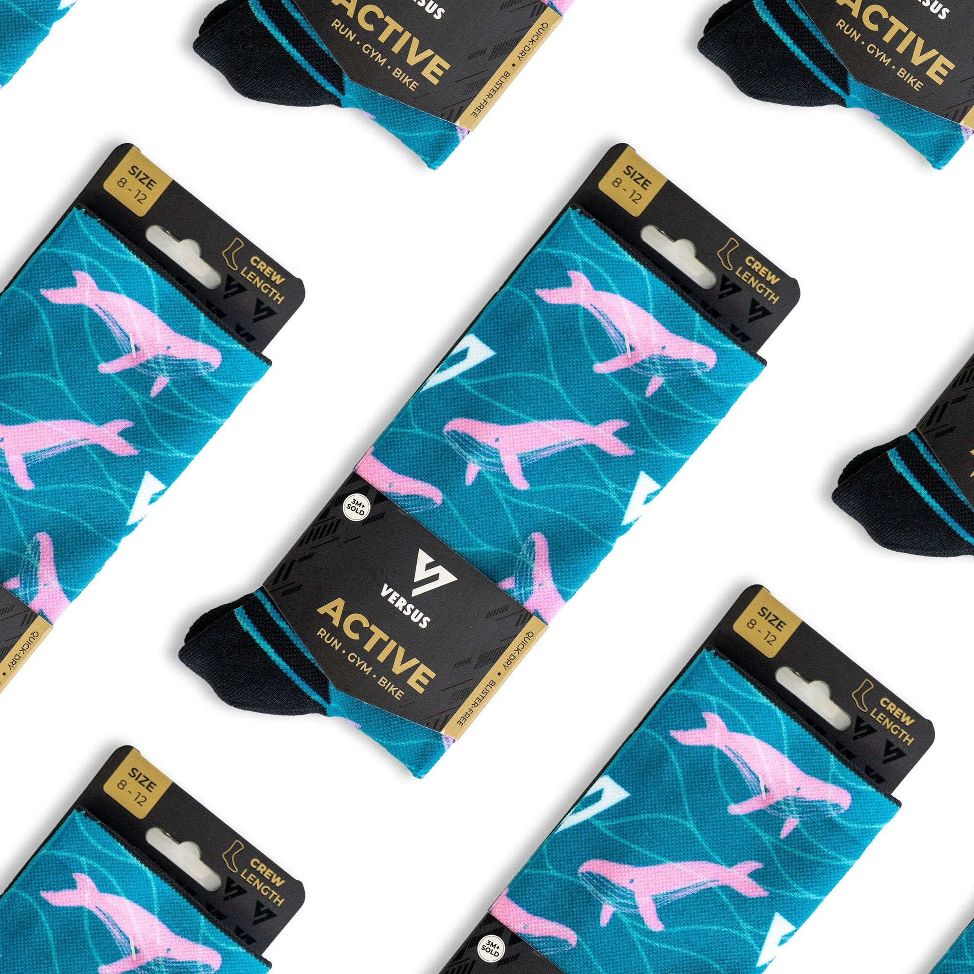 Versus Whale Active Crew Socks 