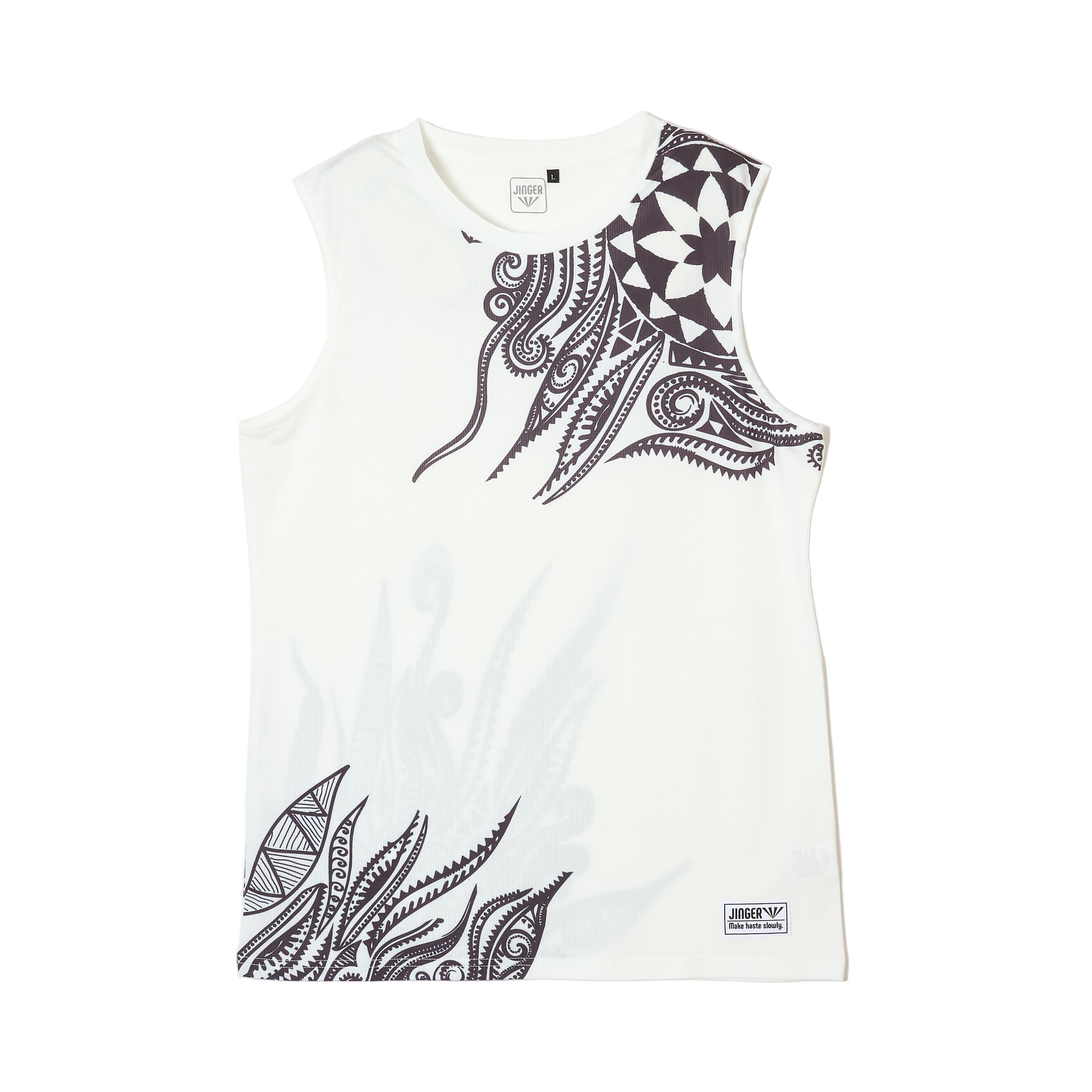 Jinger Men's Tanktop JM-6024 White S 
