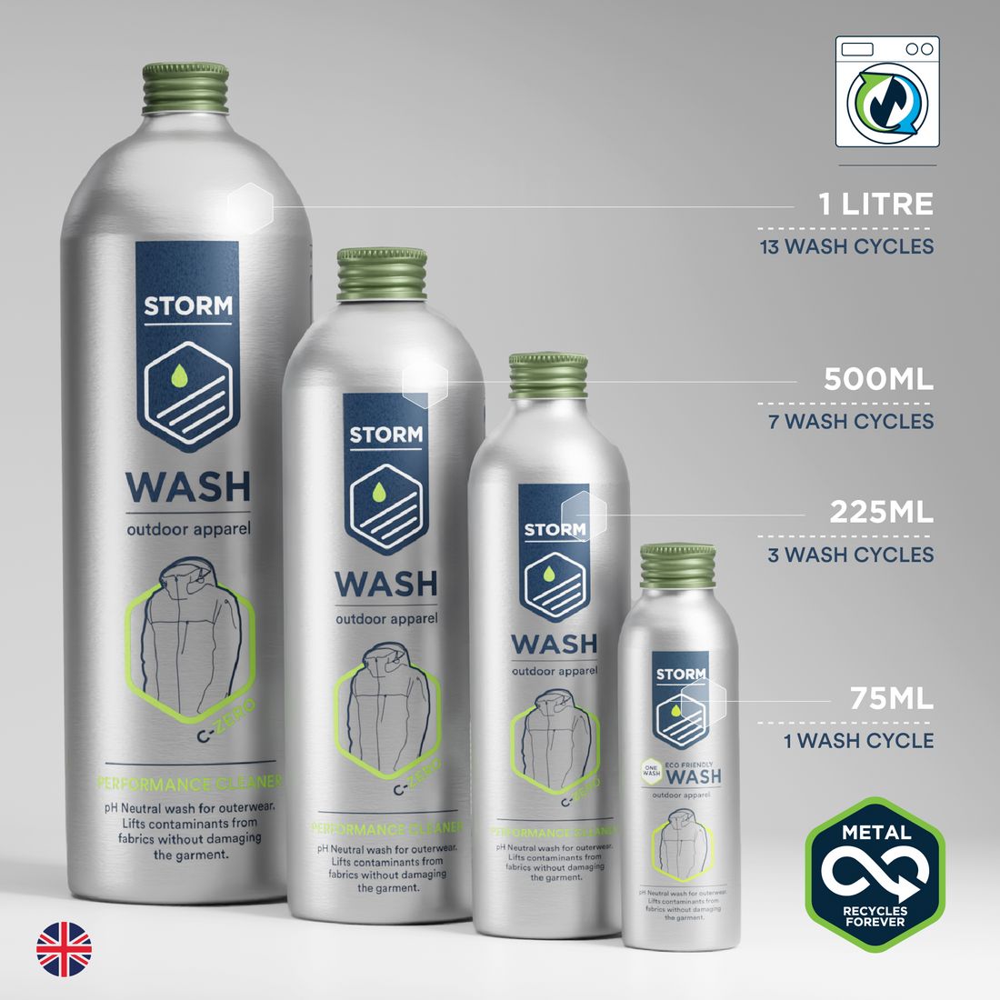 Storm Apparel Wash 225ml 