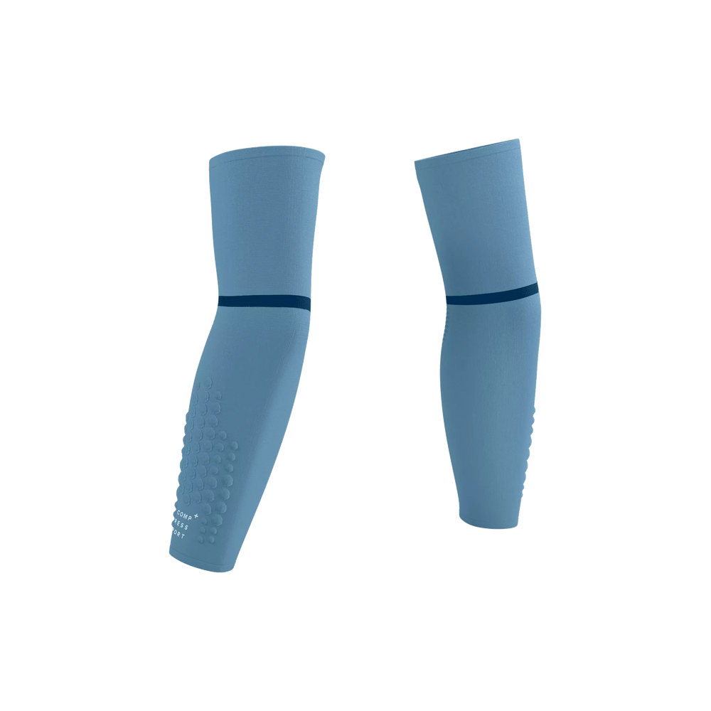 Compressport ArmForce Ultralight Arm Guards Denim/White Refl T1 