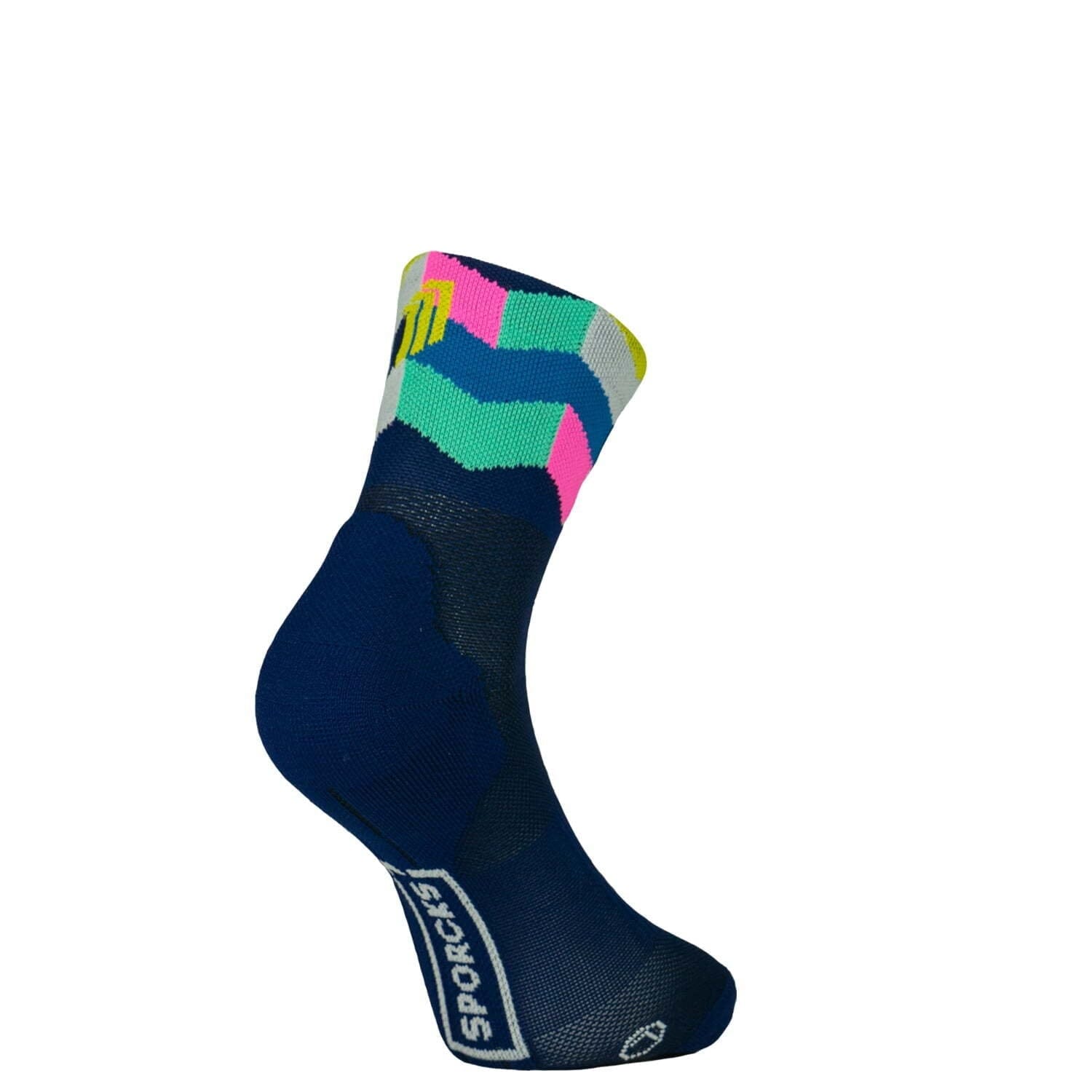 SPORCKS Art Blue - Run Ultralight Socks Blue XS 35-37 