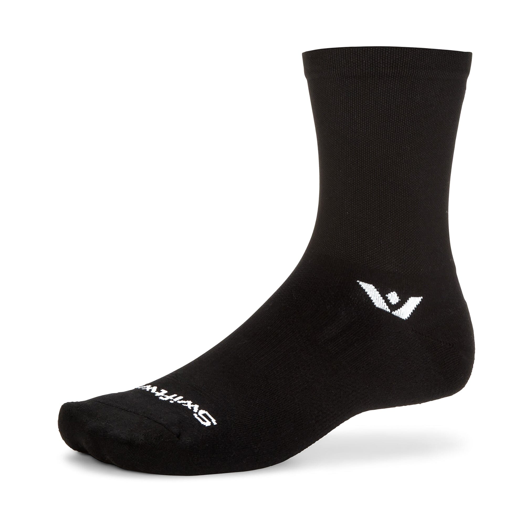 Swiftwick Aspire Mid-Crew Socks Black L 
