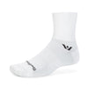 Swiftwick Aspire Quarter Crew High Socks White L 