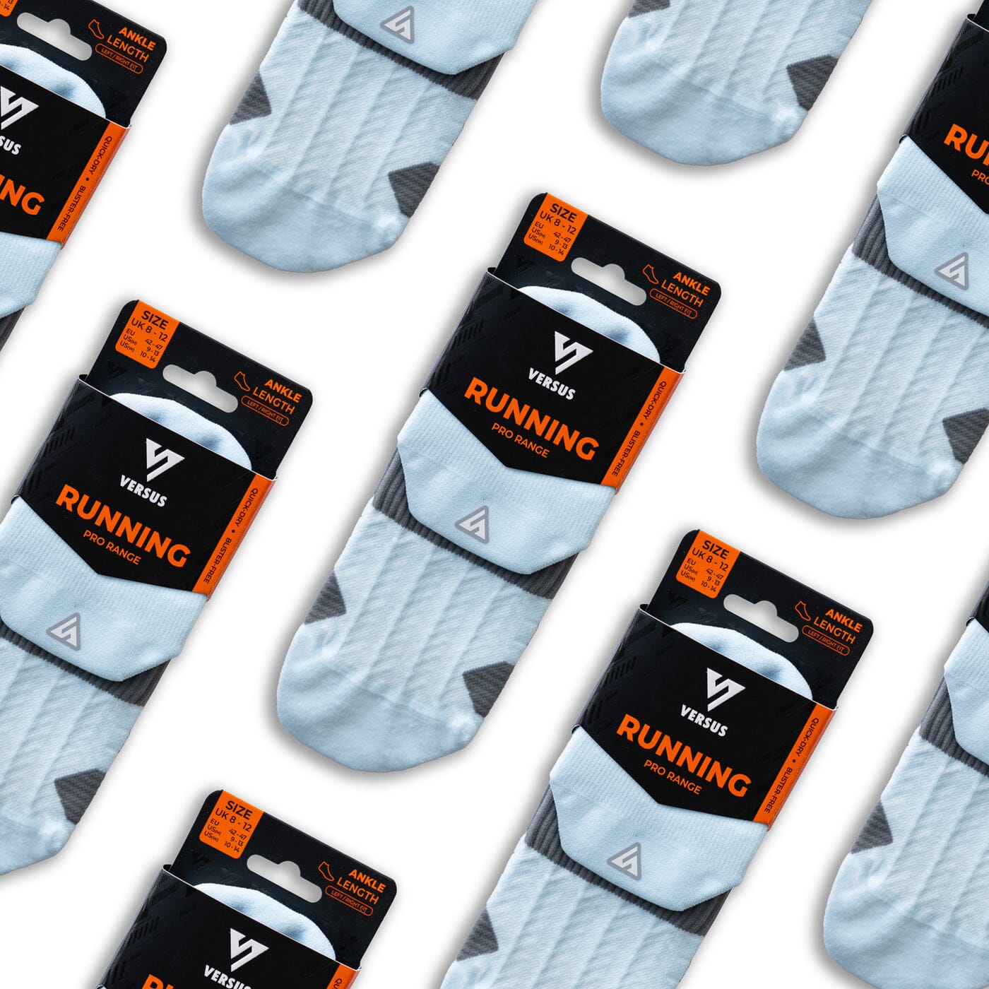 Versus Breeze Blue Running Ankle Socks 