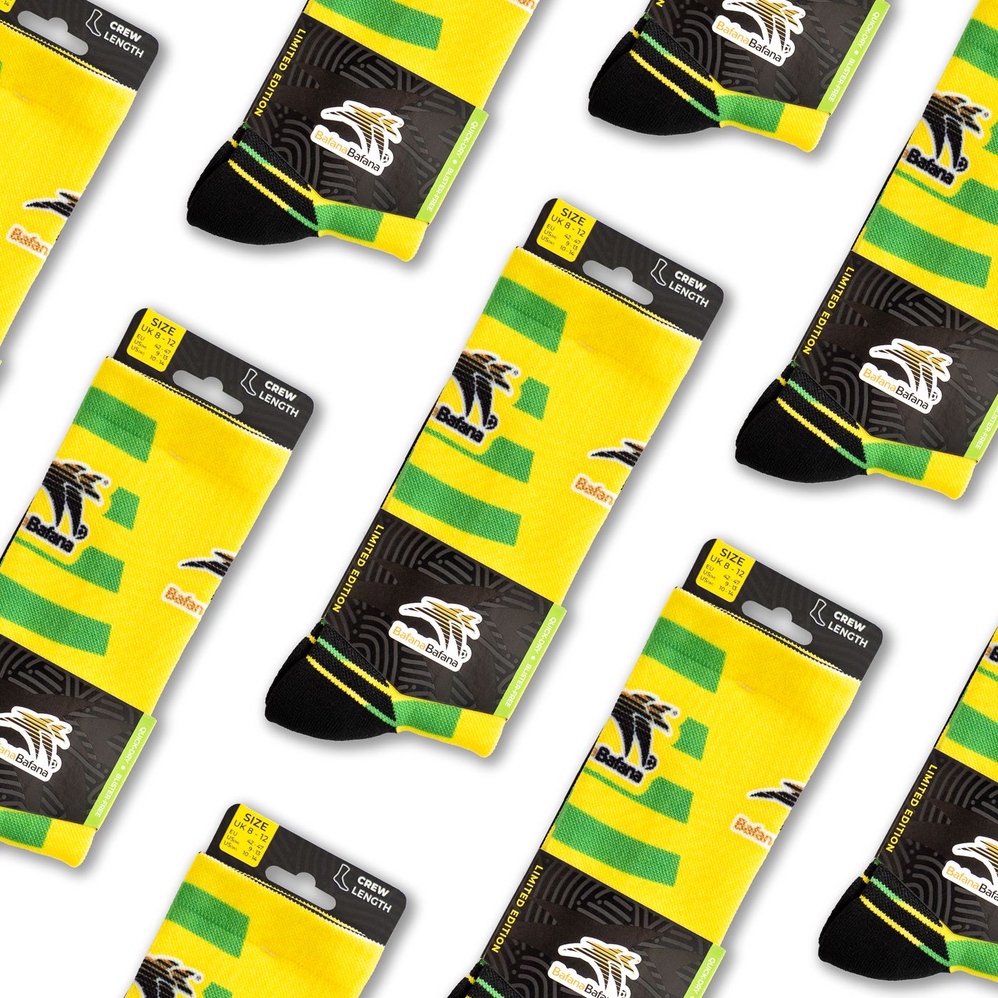 Versus Bafana Bafana Active Crew Socks 