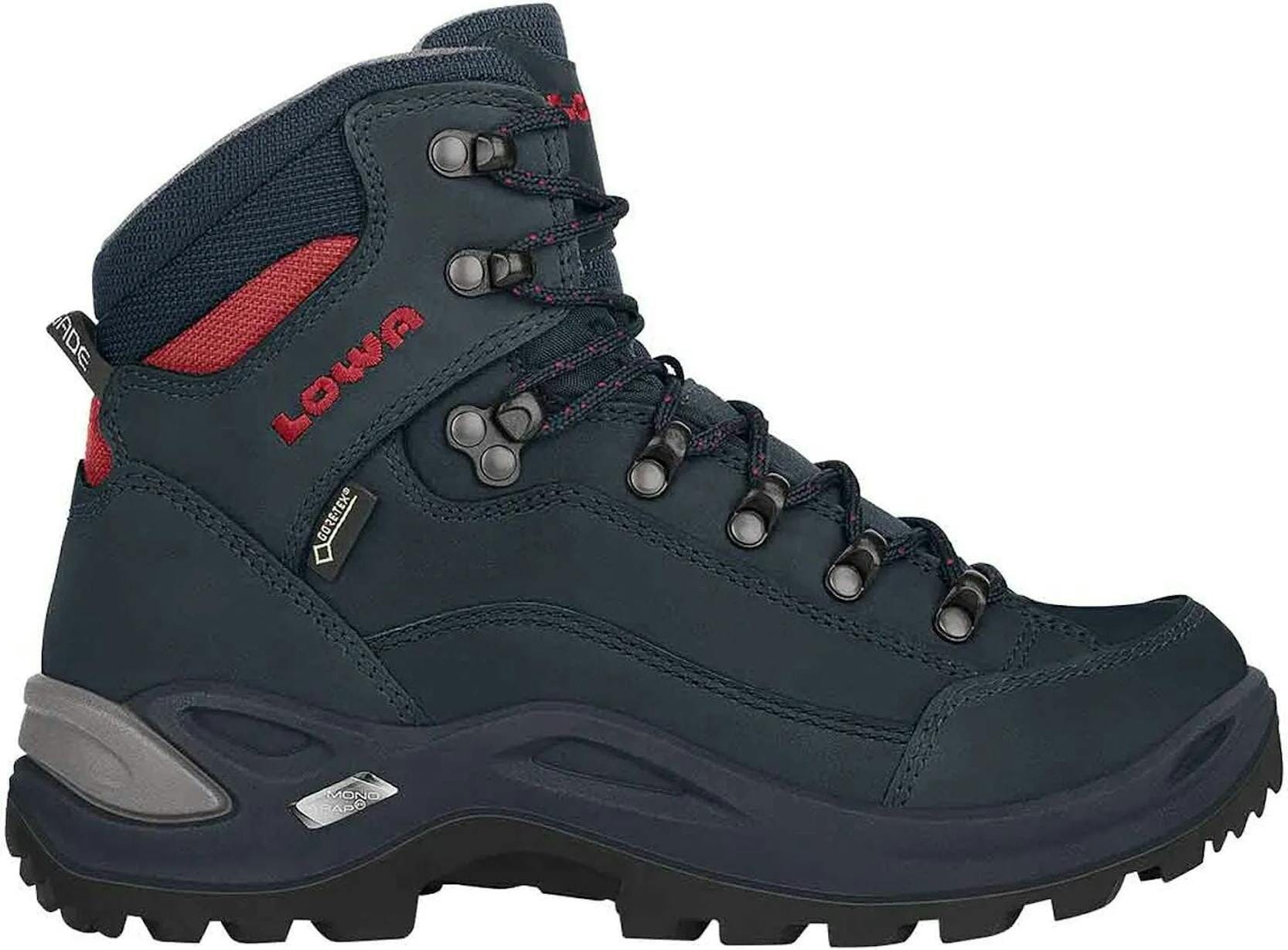 Lowa Women's Renegade GTX Mid Hiking Shoes Navy/Terracotta UK 4 