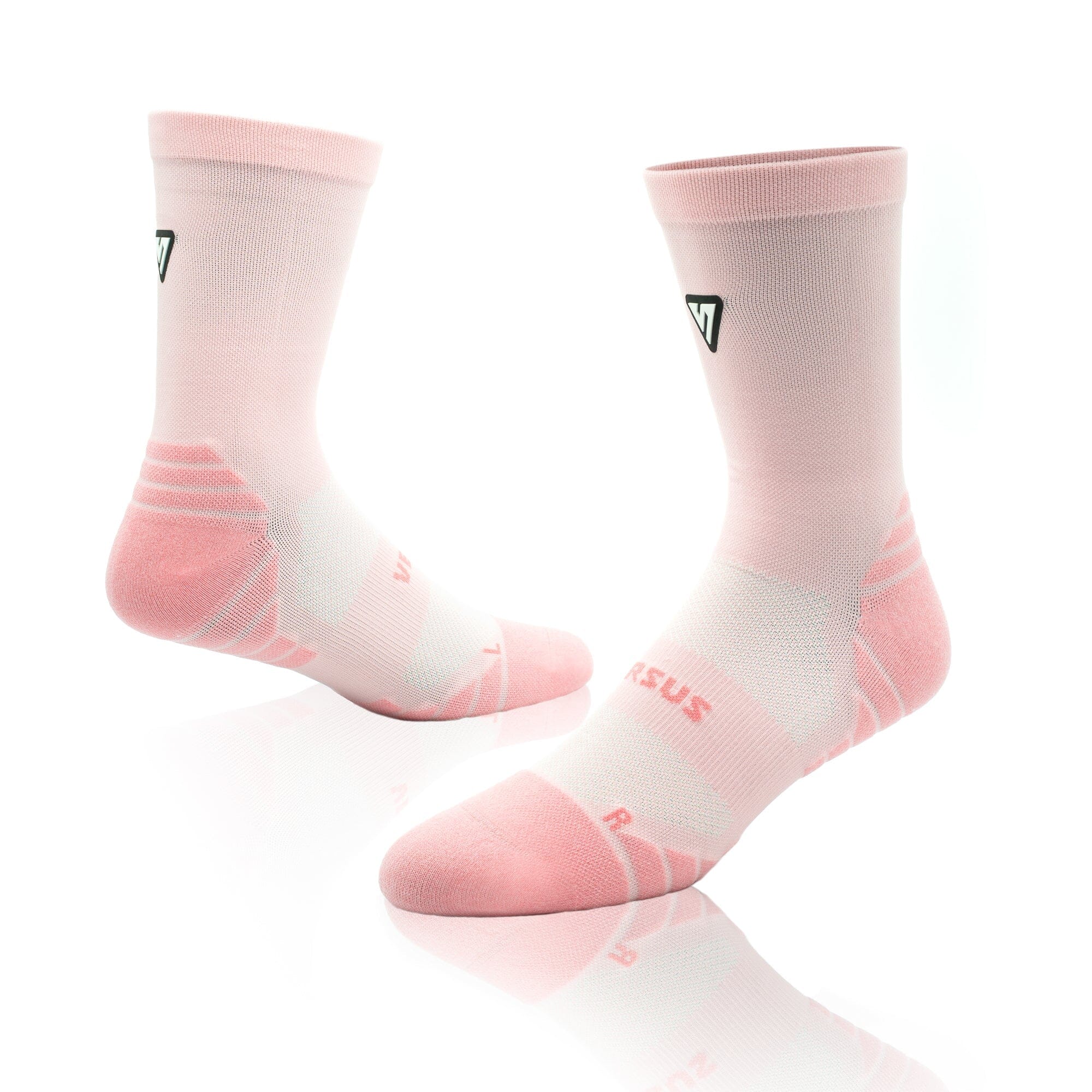 Versus Classic Pastel Pink Active Crew Tab Socks Classic Pastel Pink 4-7 