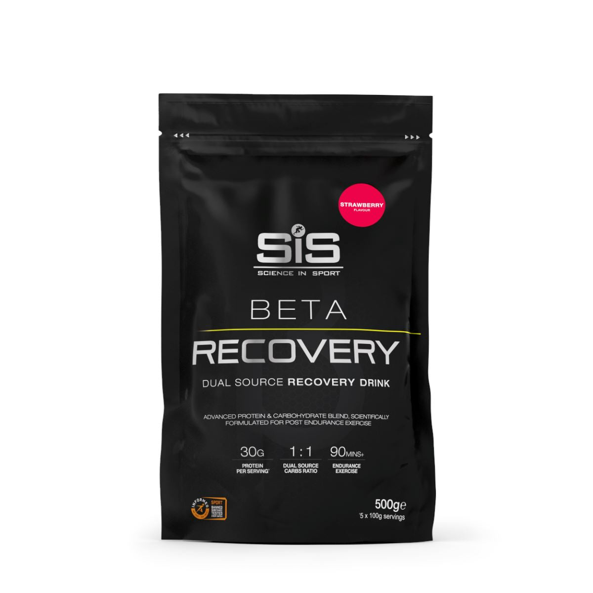SiS Beta Recovery Powders Strawberry 500g 