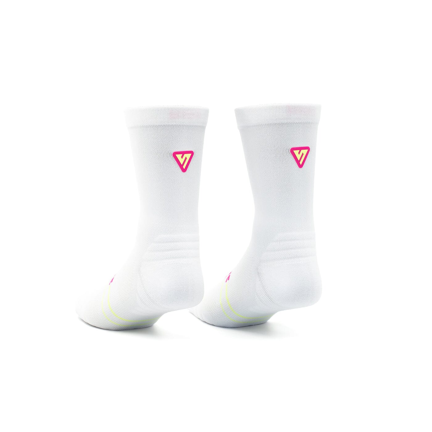 Versus Pink-Lime Limited Edition Active Crew Tab Socks 