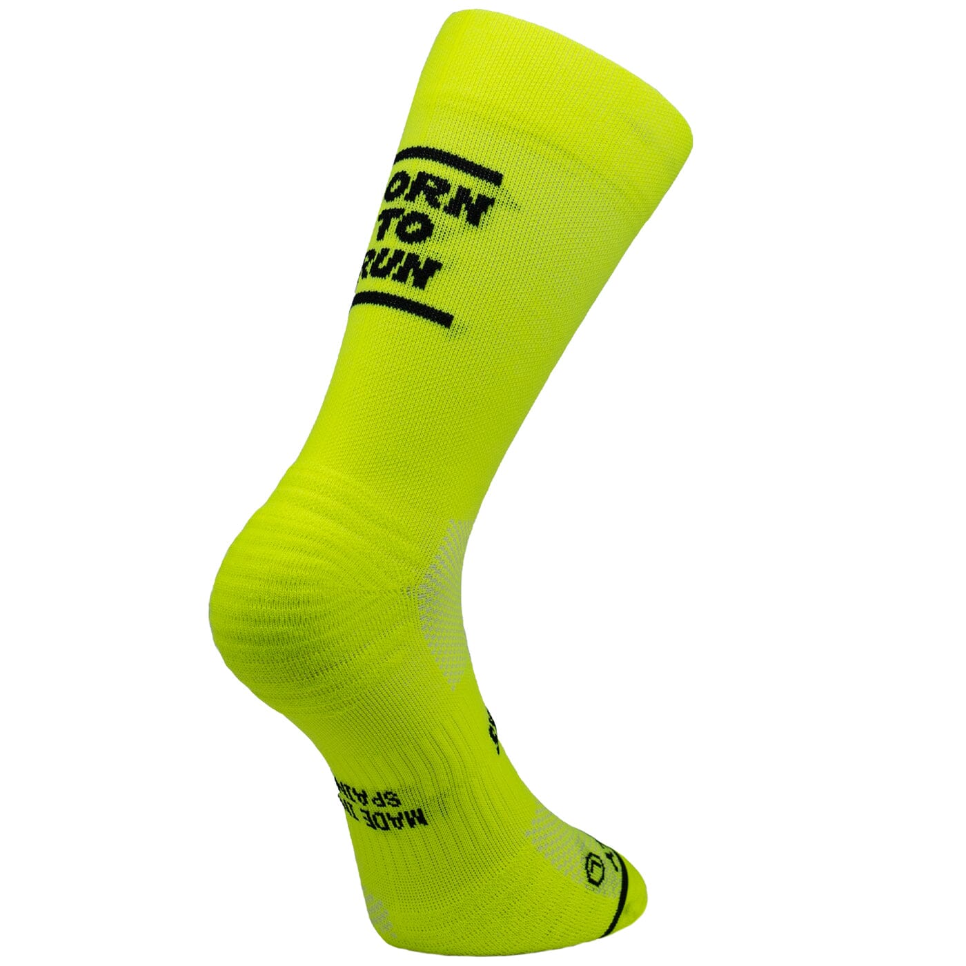 SPORCKS Born To Run Yellow - Running Socks Yellow XS 35-37 