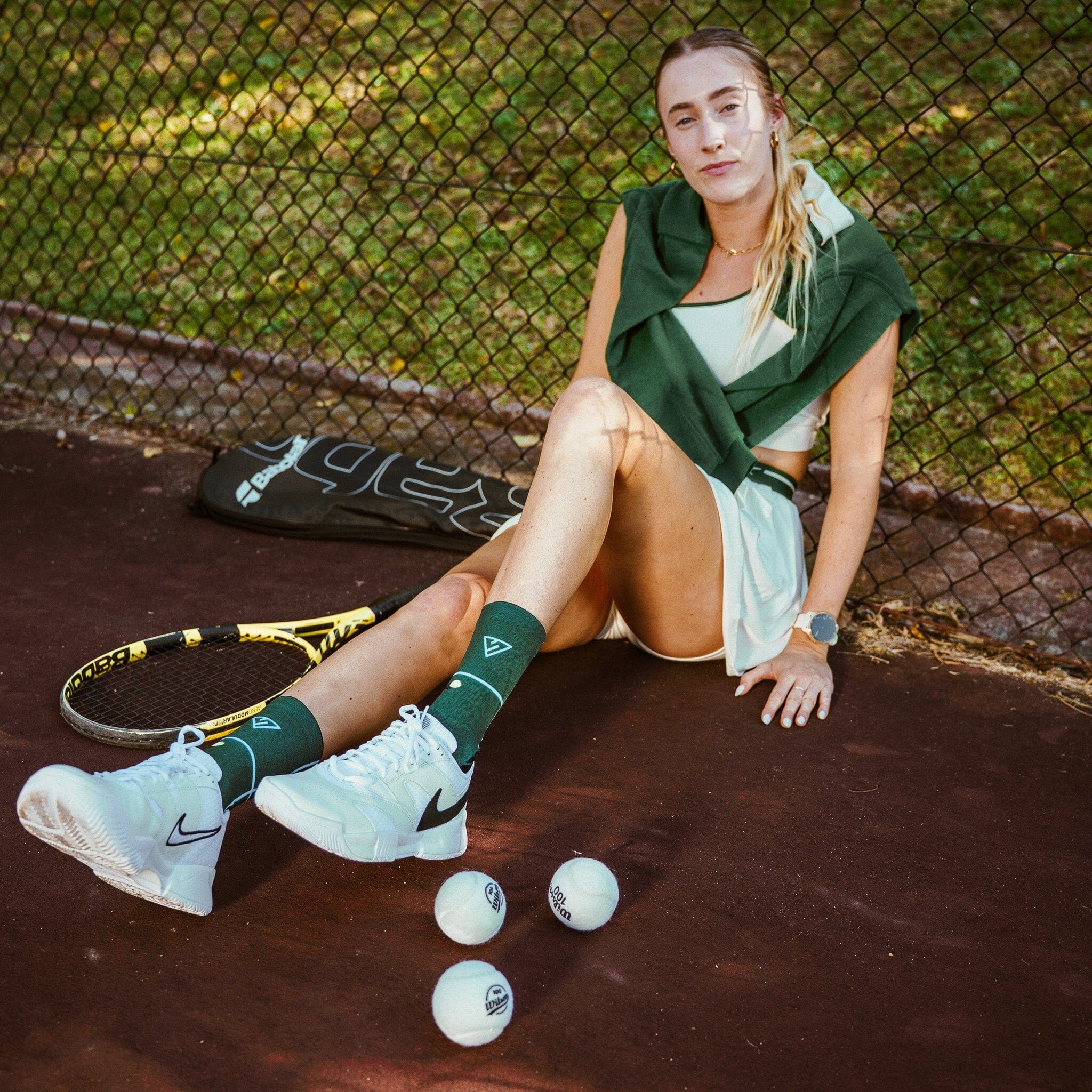 Versus Retro Tennis Active Crew Socks 