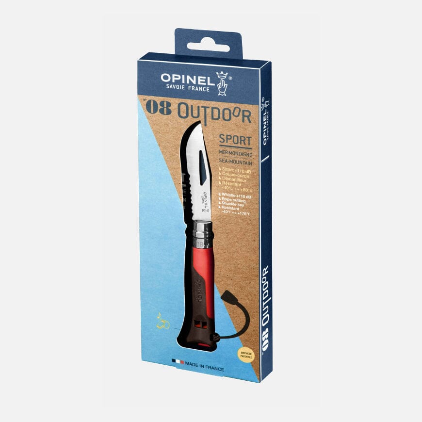 Opinel N°08 Outdoor Earth Knife Red 