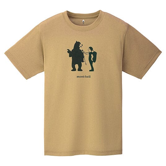 Montbell Wickron Tee Michiannai Unisex Tan S 