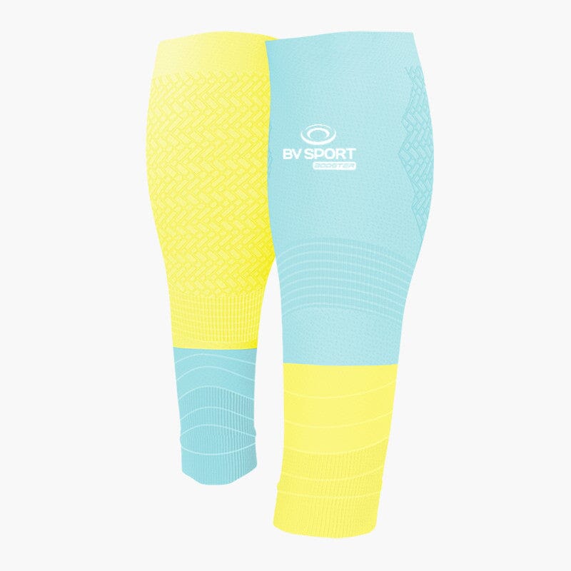 BV Sport Booster Elite Evolution calf compression sleeve Blue/Yellow S 