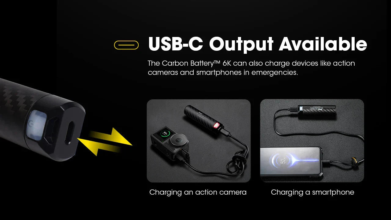 Nitecore Carbon Battery 6K USB-C 6000mAh Power Bank 
