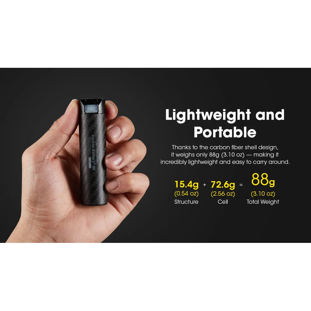 Nitecore Carbon Battery 6K USB-C 6000mAh Power Bank 
