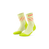 CEP Core Run Edt. Elliptic Compression Mid Cut Socks, Men Lime/Neon Coral III 