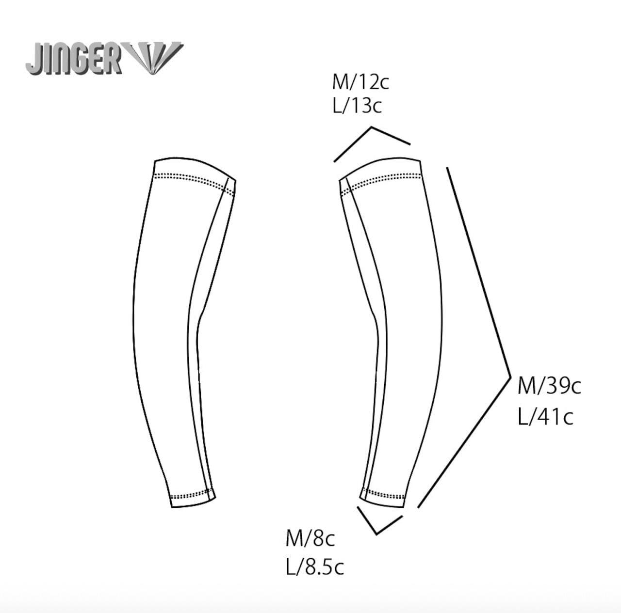 Jinger Arm Sleeves J-7019 