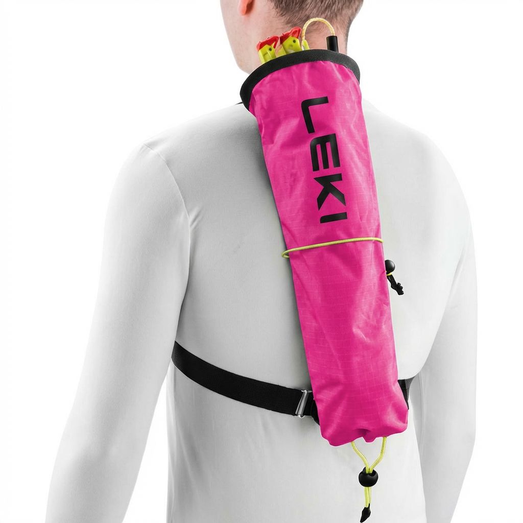 LEKI Trail Running Quiver 2026 Neon Pink/Black 