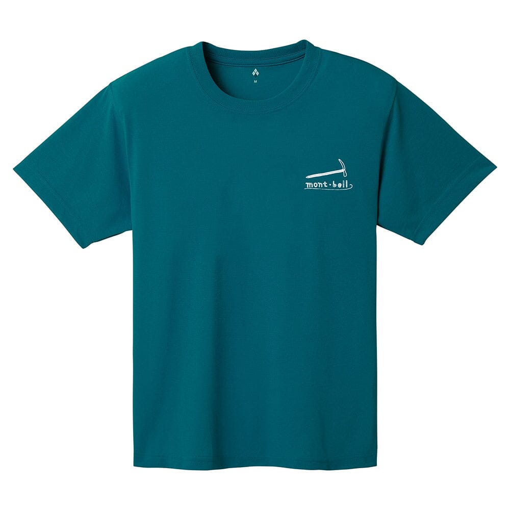 Montbell Wickron Tee Mountain Gear Unisex Blue Green S 