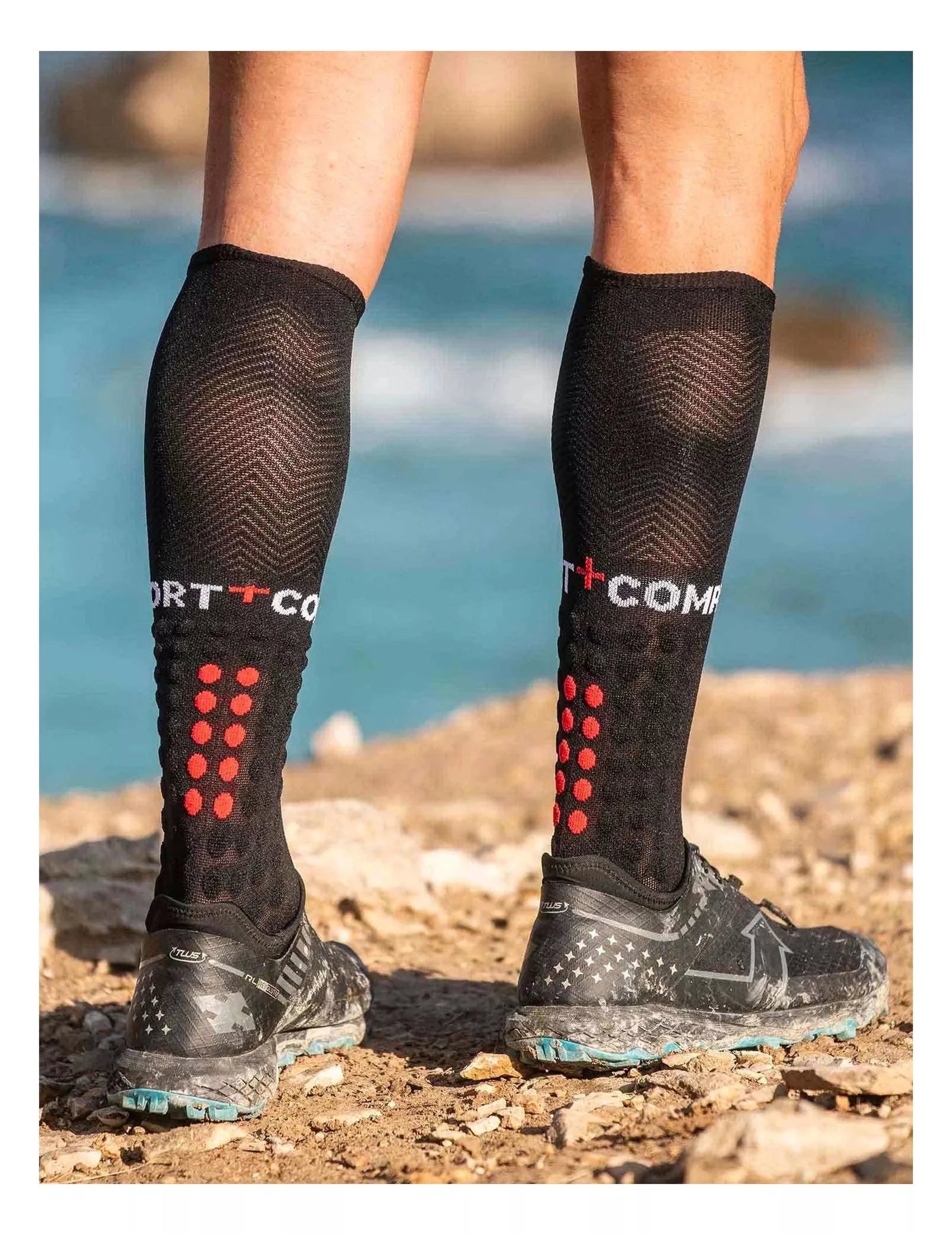 Compressport Full Socks Run Black T1 