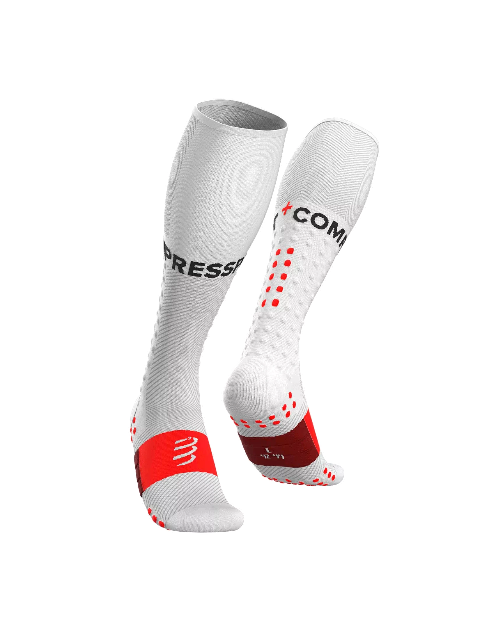 Compressport Full Socks Run Whtie T1 