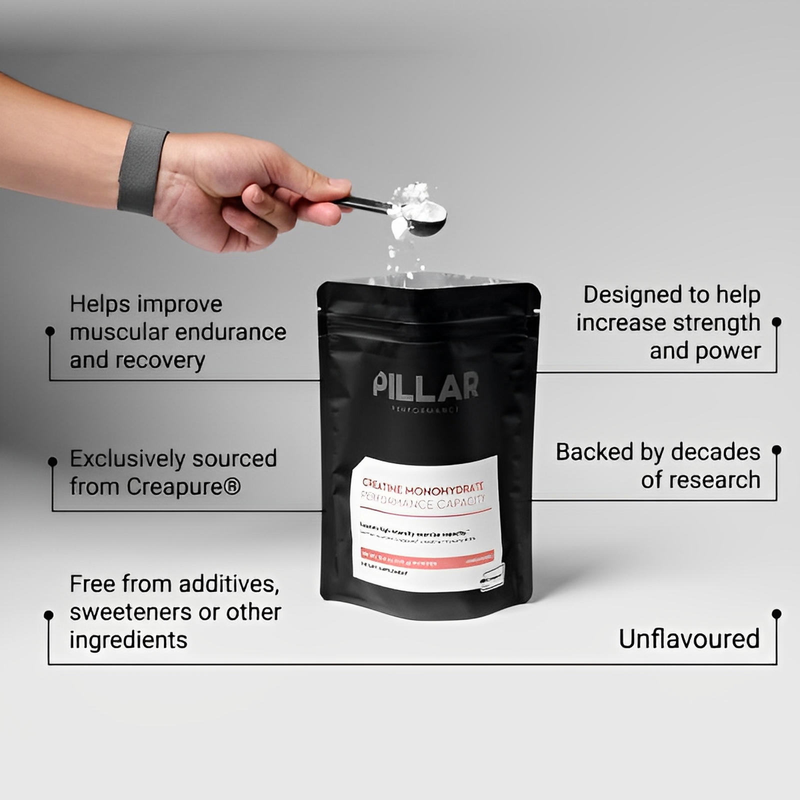 PILLAR Creatine Monohydrate 300g 