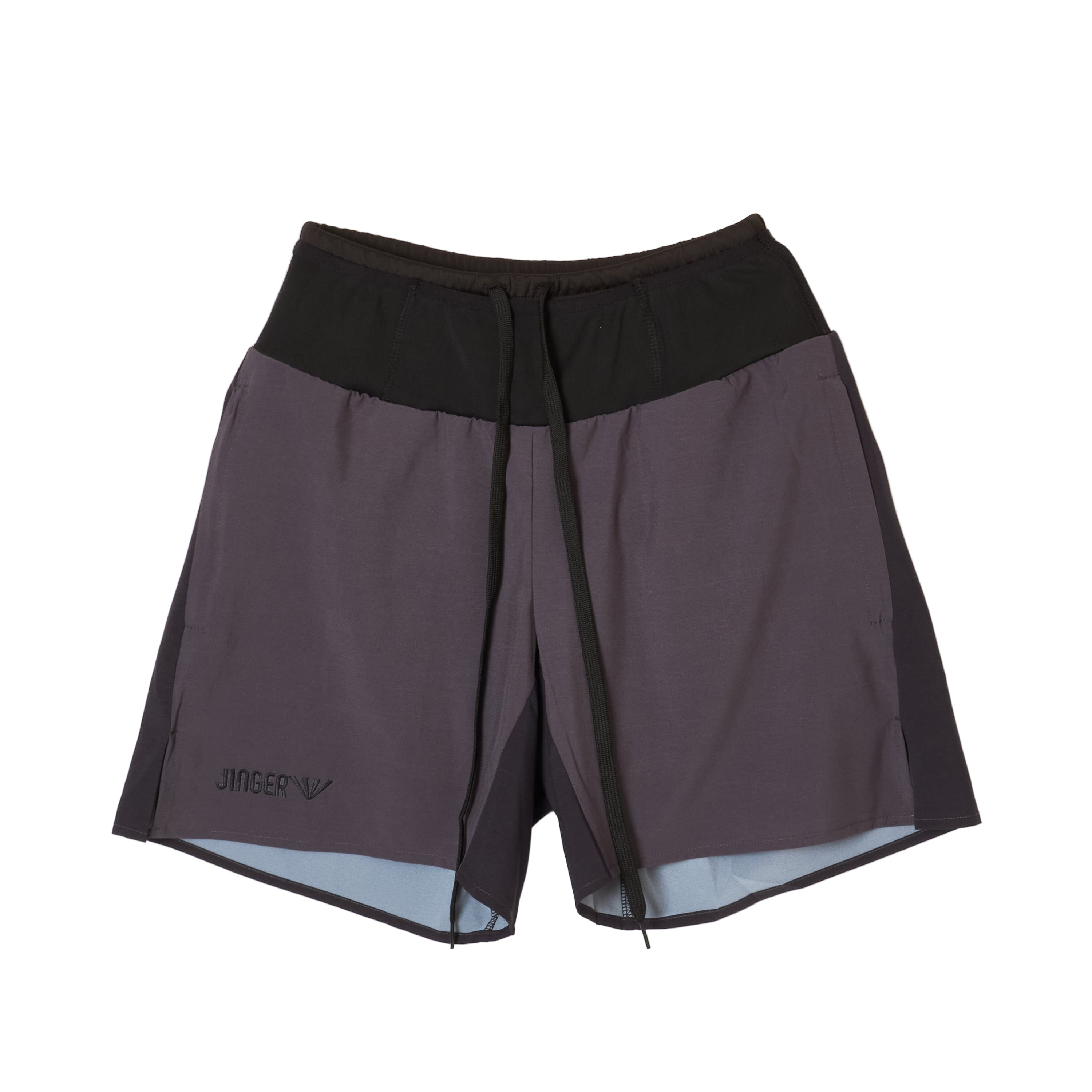 JINGER Unisex Multi-Pocket Running Shorts J-2066 Charcoal XS 