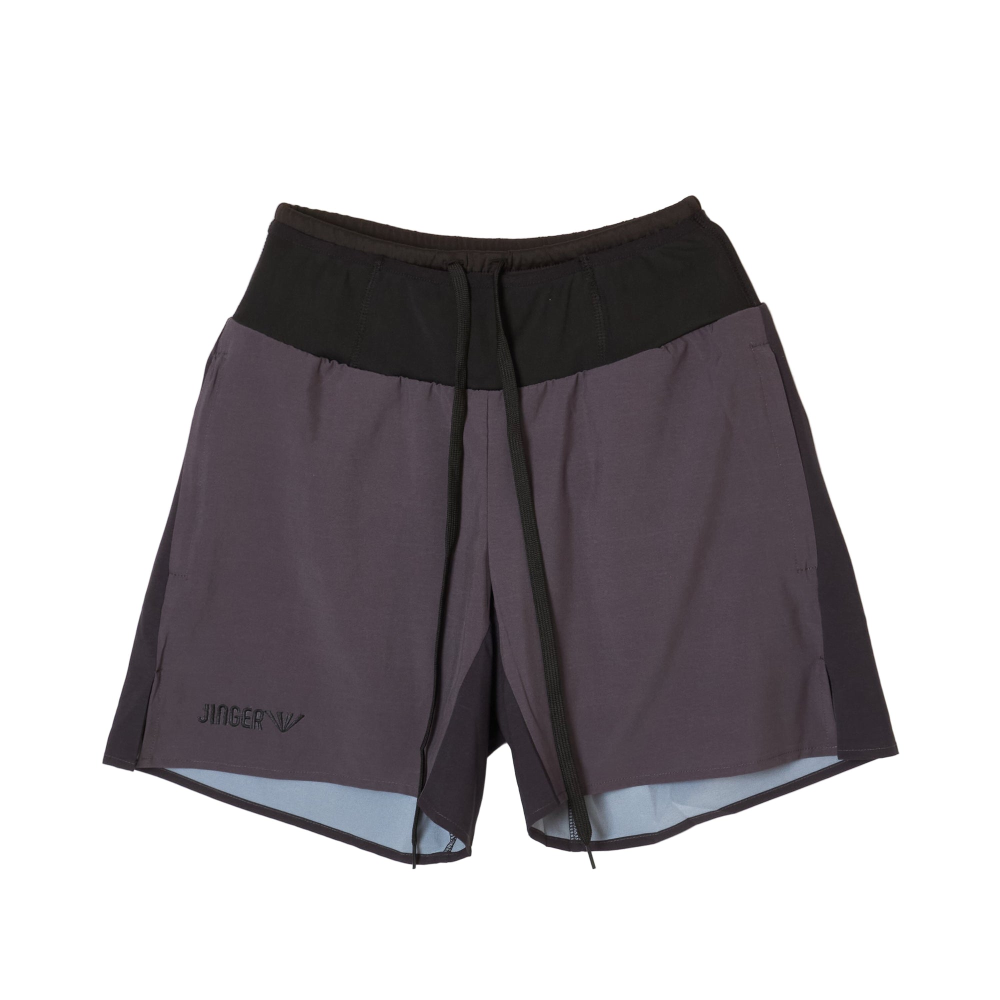 JINGER Unisex Multi-Pocket Running Shorts J-2066 Charcoal XS 