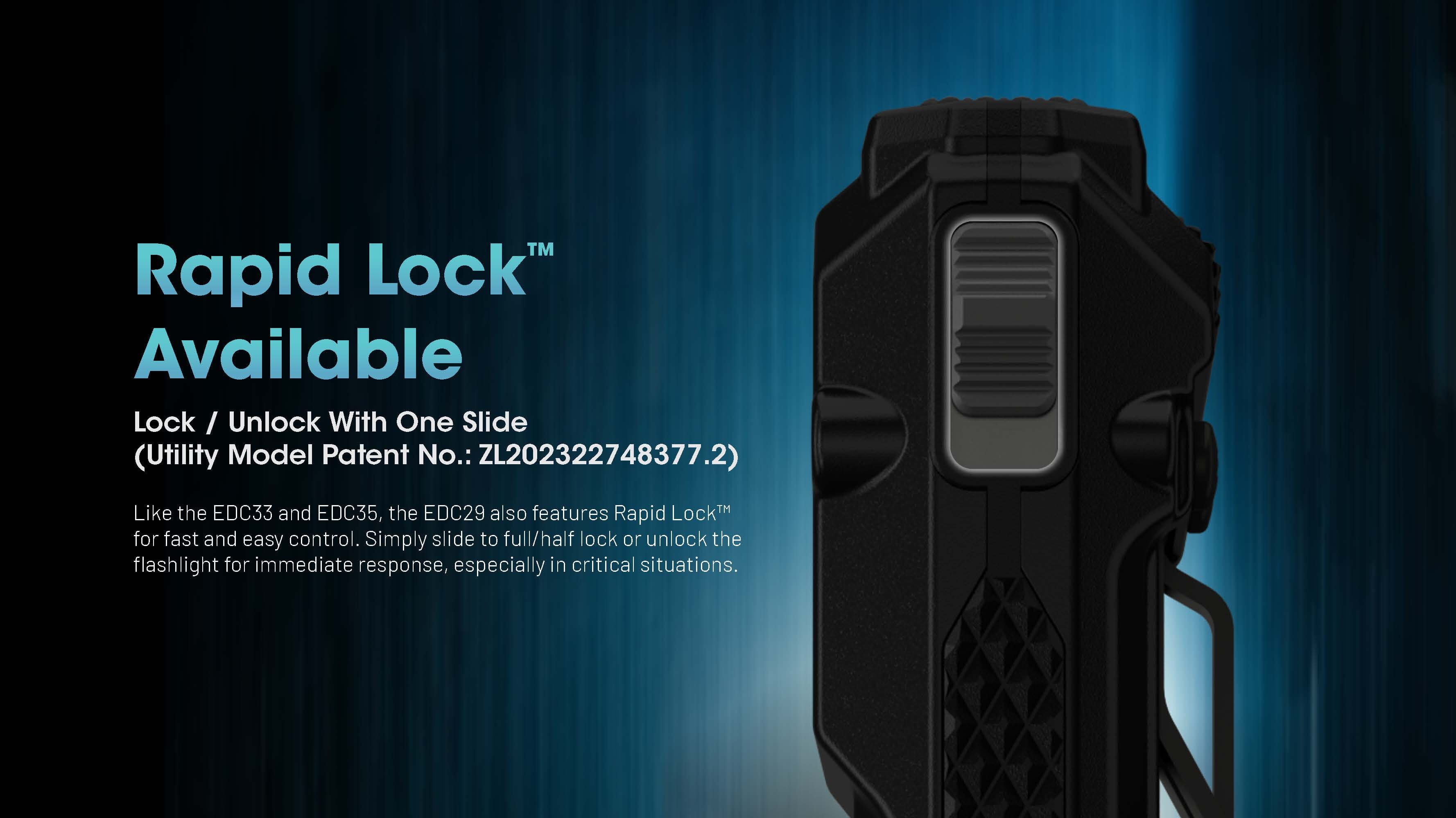Nitecore EDC29 6500 Lumen USB-C Rechargeable Flat EDC Flashlight 