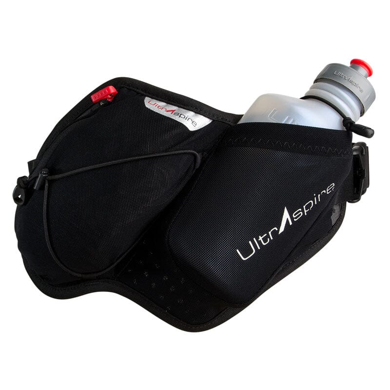 UltrAspire Essential Bottle Pack Hydration Belt Black 