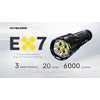 Nitecore EX7 6000 Lumen High Performance Rechargeable Flashlight 