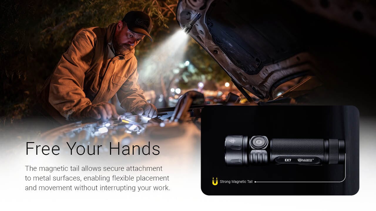 Nitecore EX7 6000 Lumen High Performance Rechargeable Flashlight 