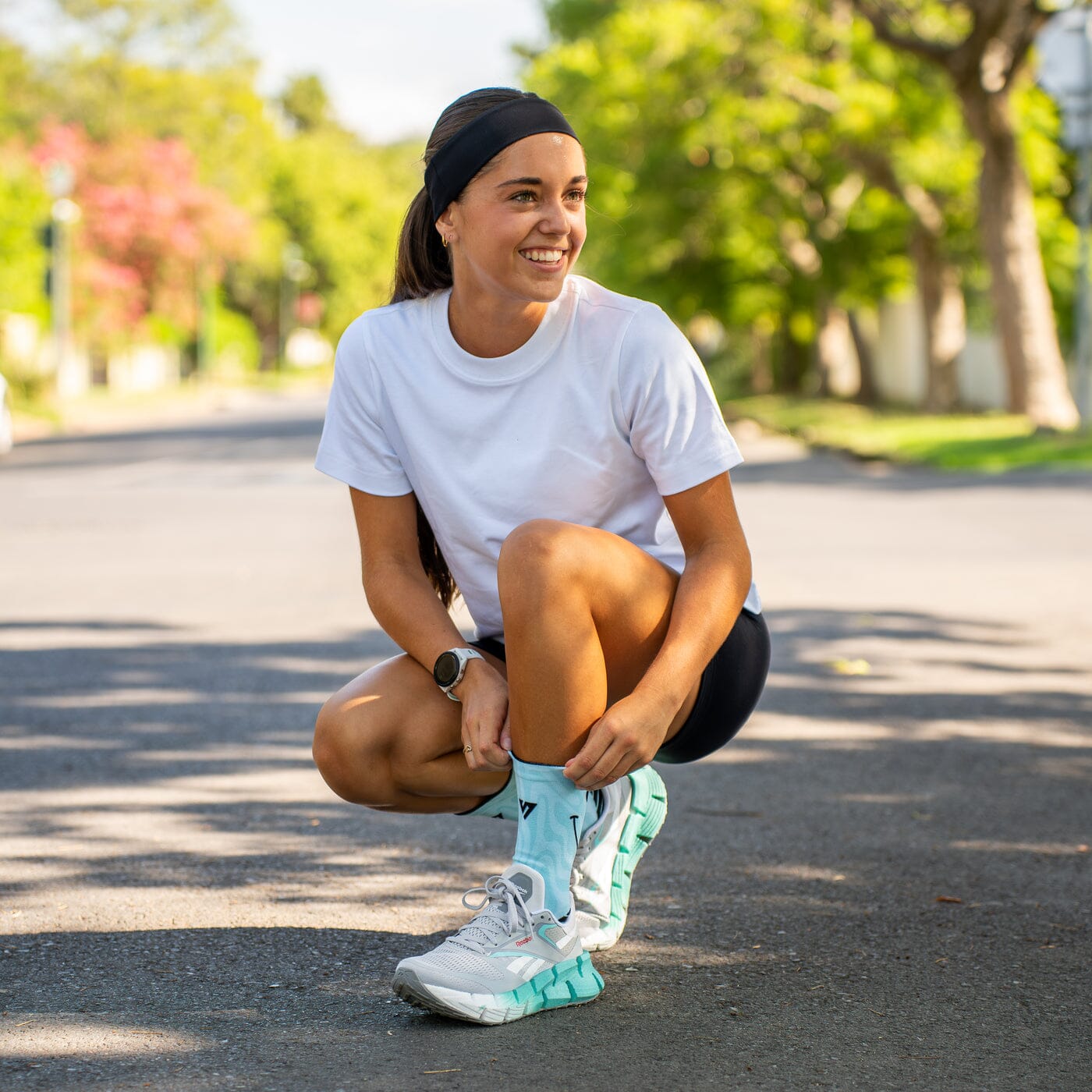 Versus Bubblegum Smile Active Crew Socks 