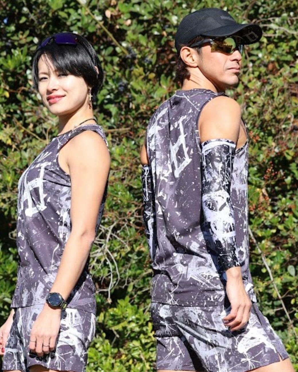 JINGER Unisex Multi-Pocket Running Shorts J-2075 